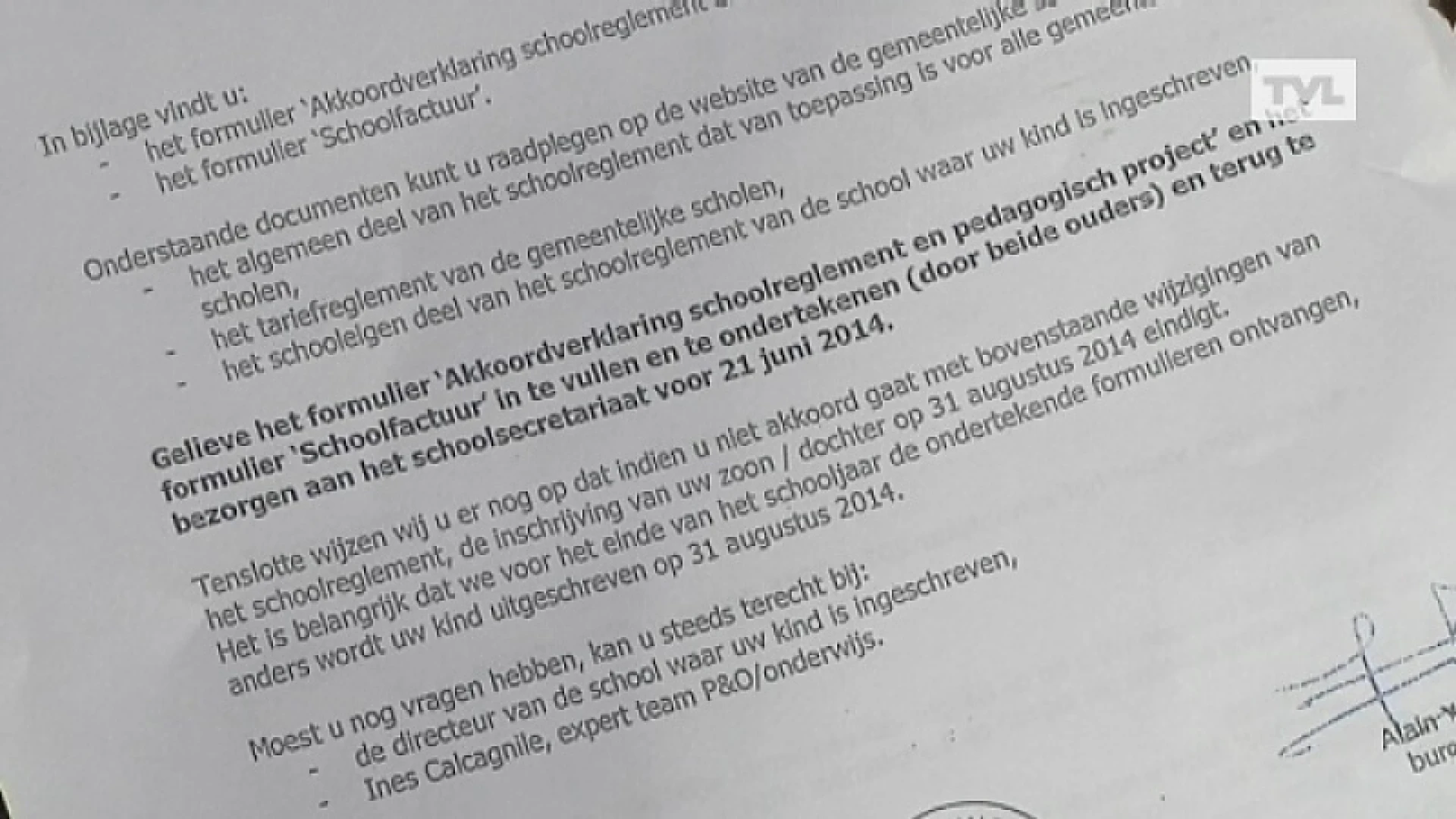 Houthalense ouders protesteren tegen nieuw schoolreglement