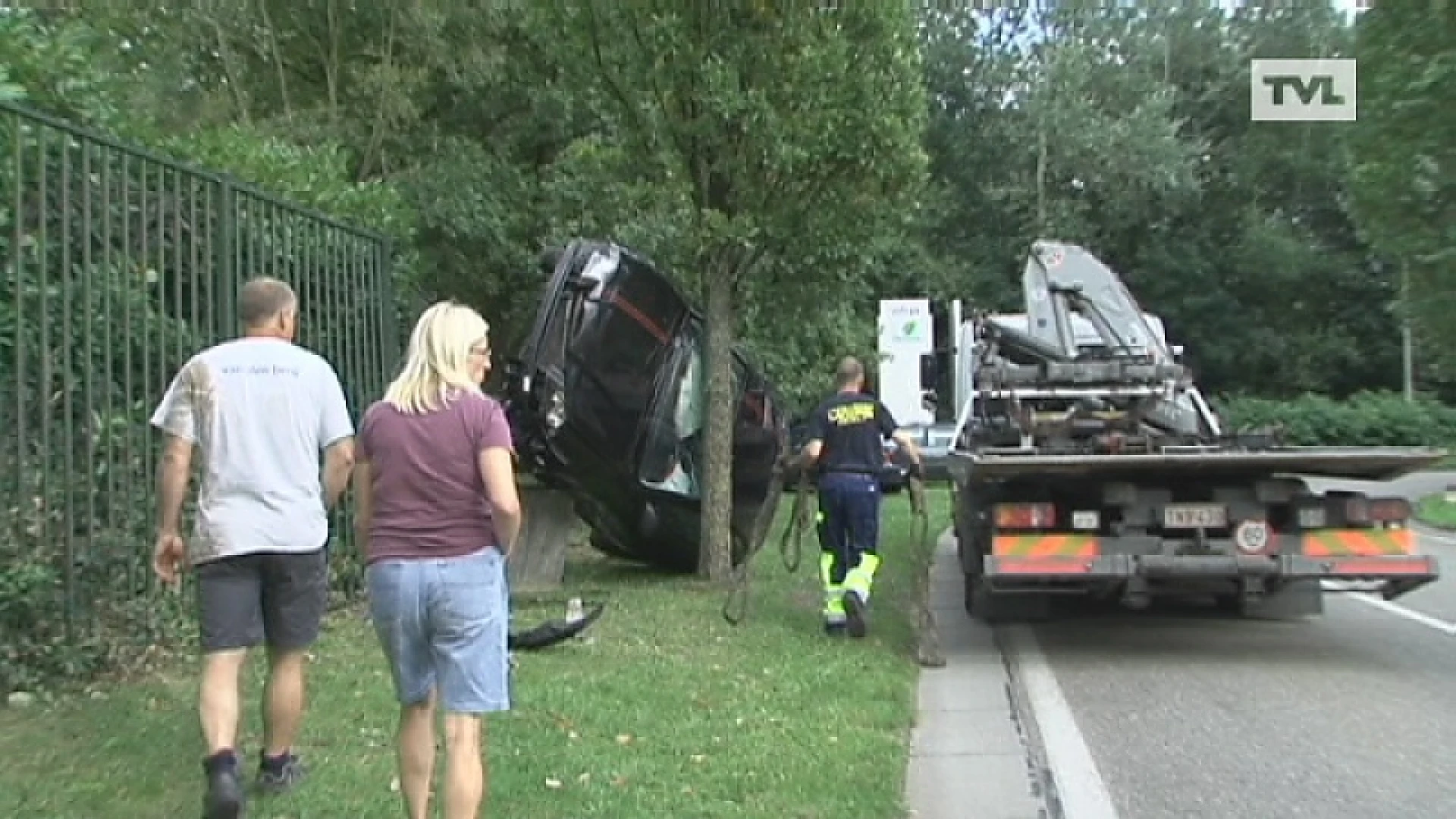 Wagen uit de bocht in Hasselt