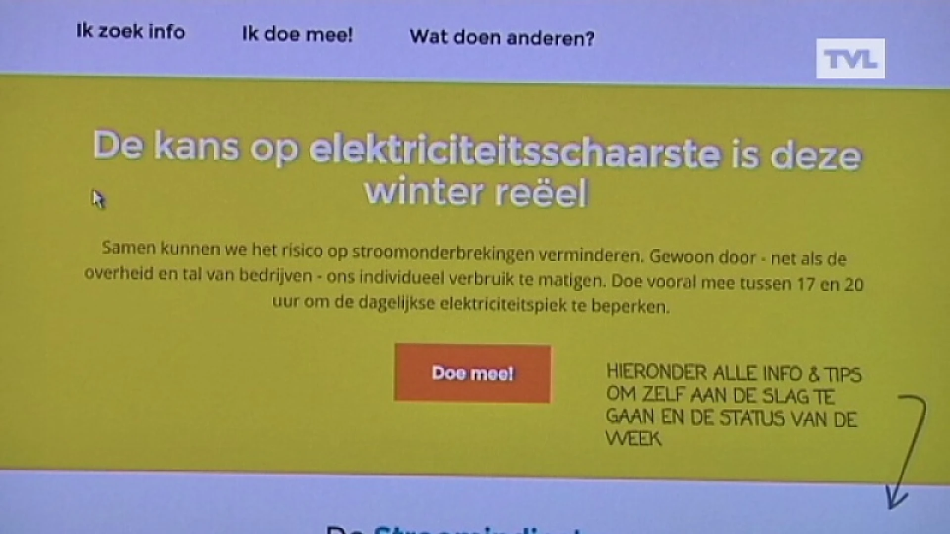 Kans op stroomtekort reëel