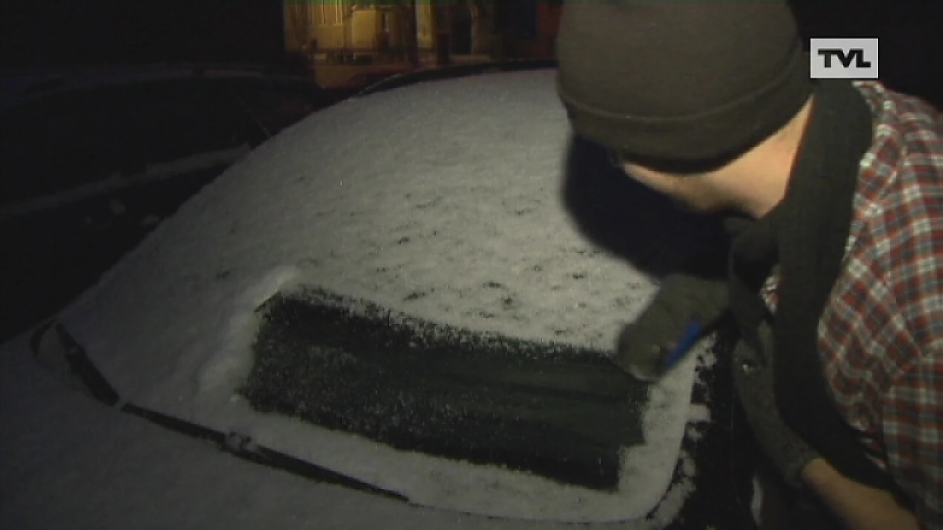 Winterprik met vriestemperaturen en gladde wegen