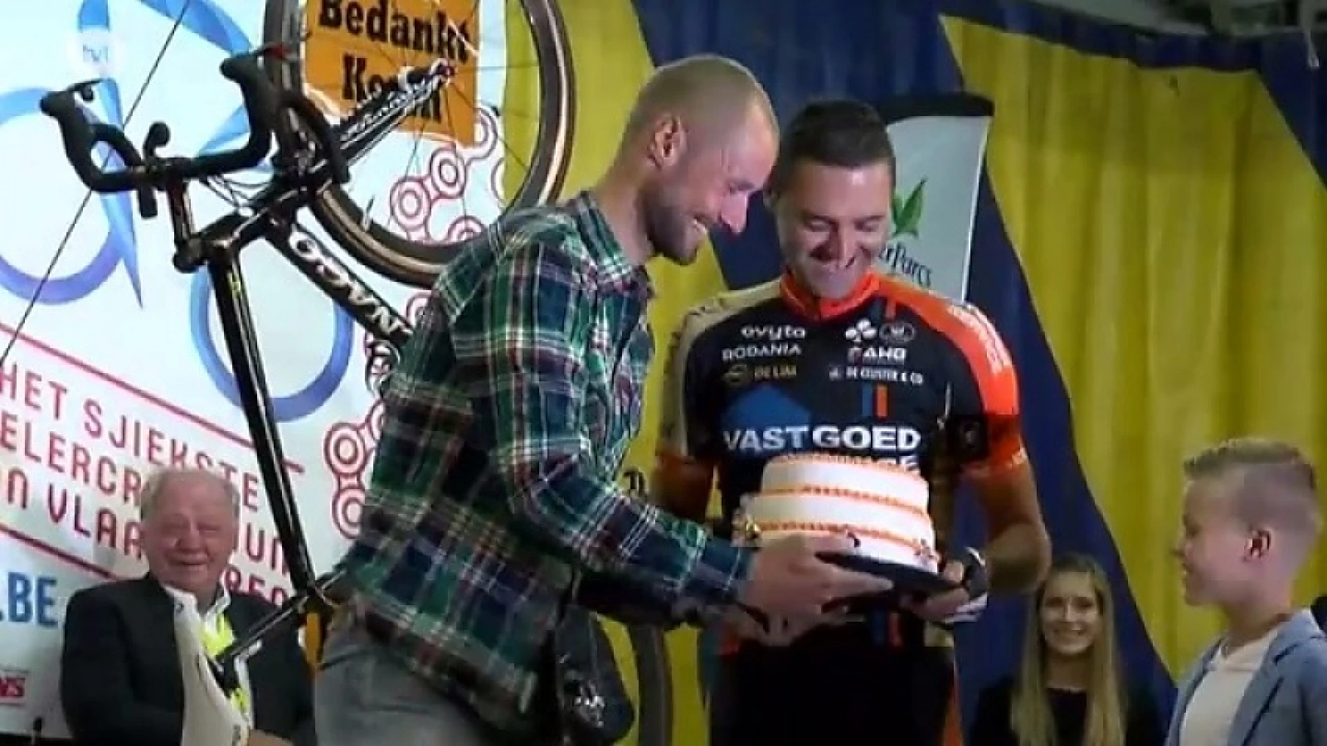 Tom Boonen op afscheid Kevin Hulsmans