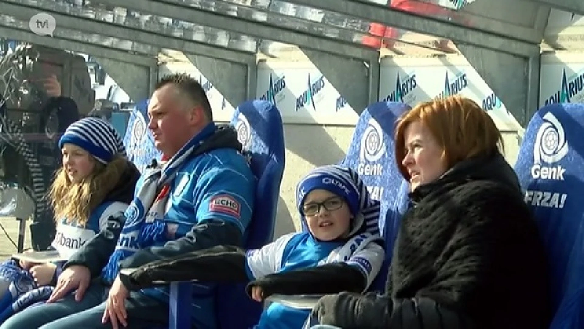 Familie supportert voor KRC Genk