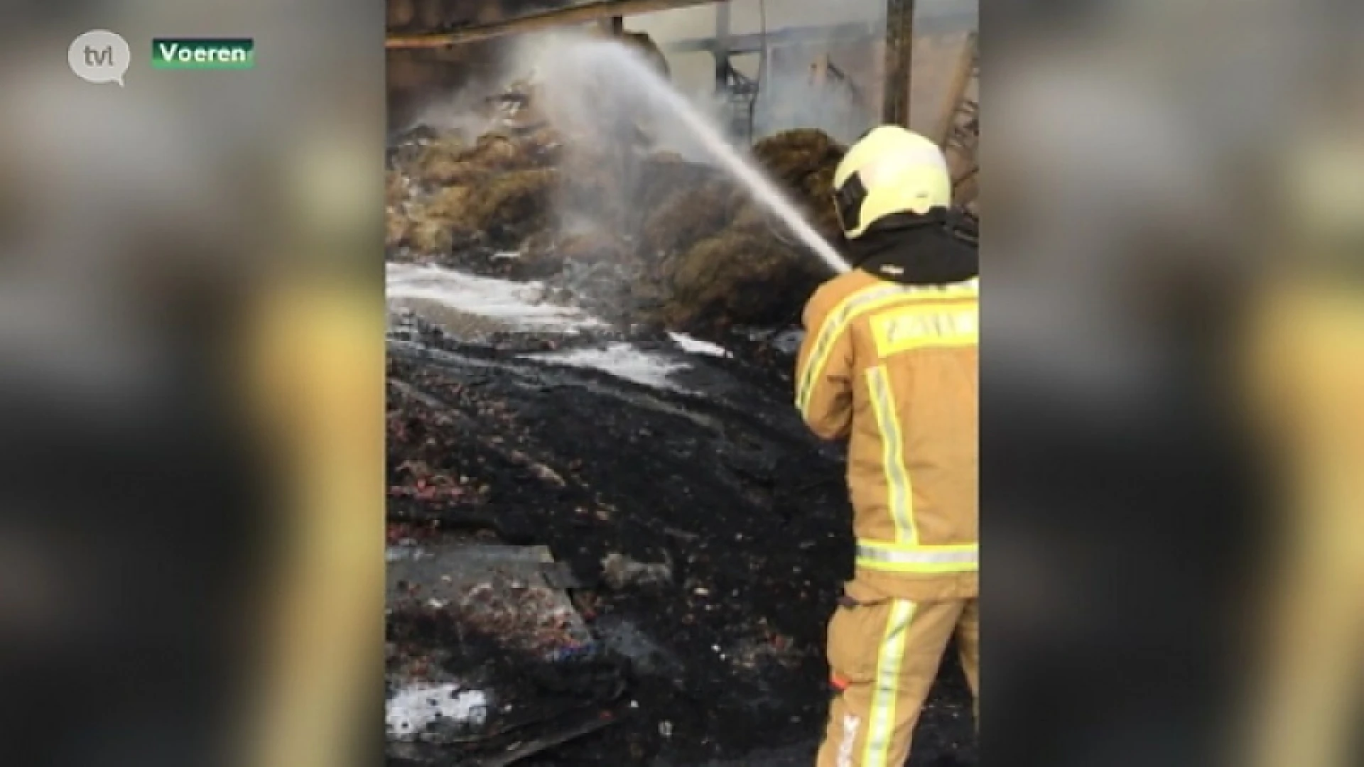 Varkensstal brandt uit in Voeren