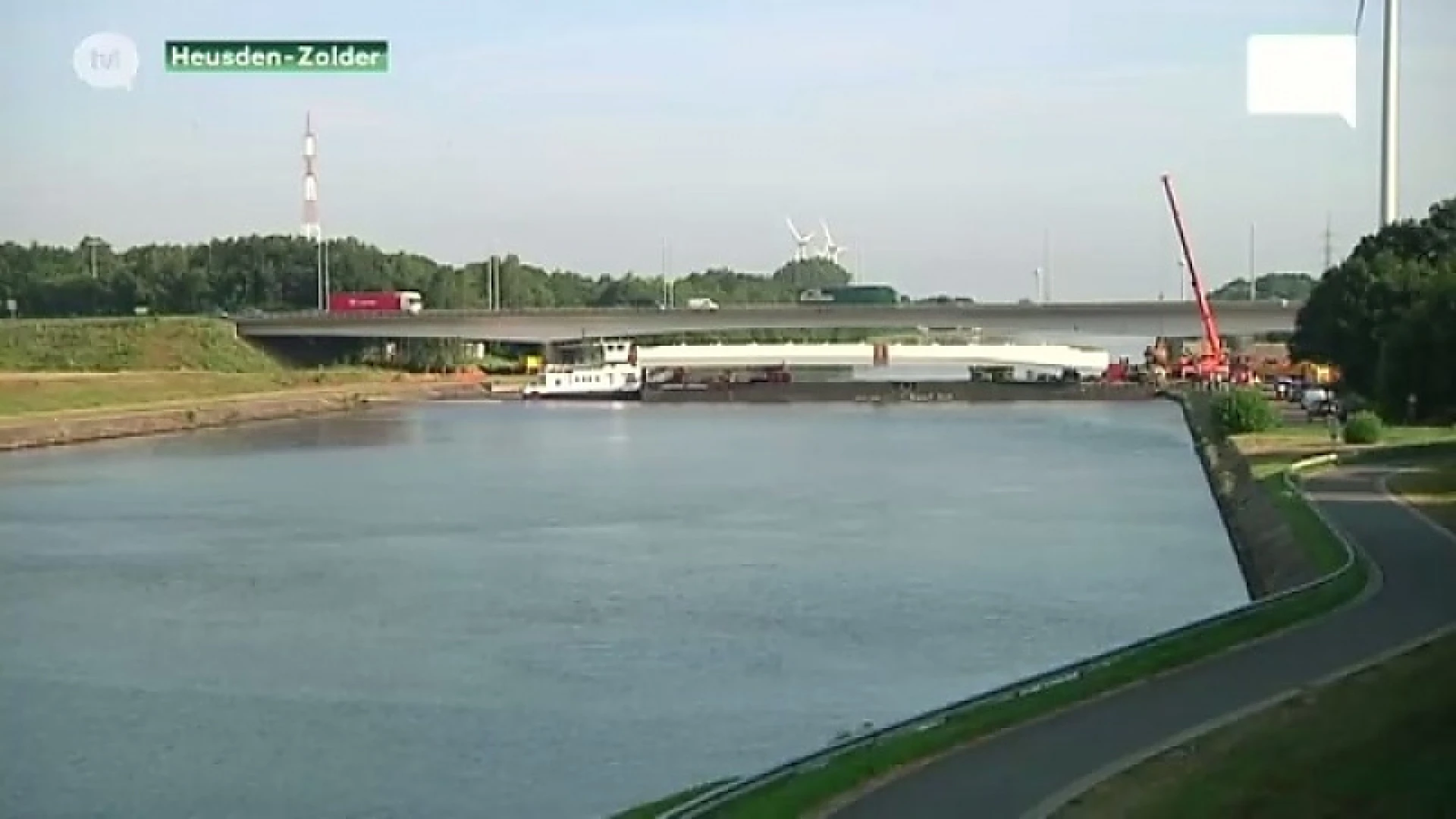 Verkeer E314 moet over noodbrug aan het Albertkanaal in Heusden-Zolder