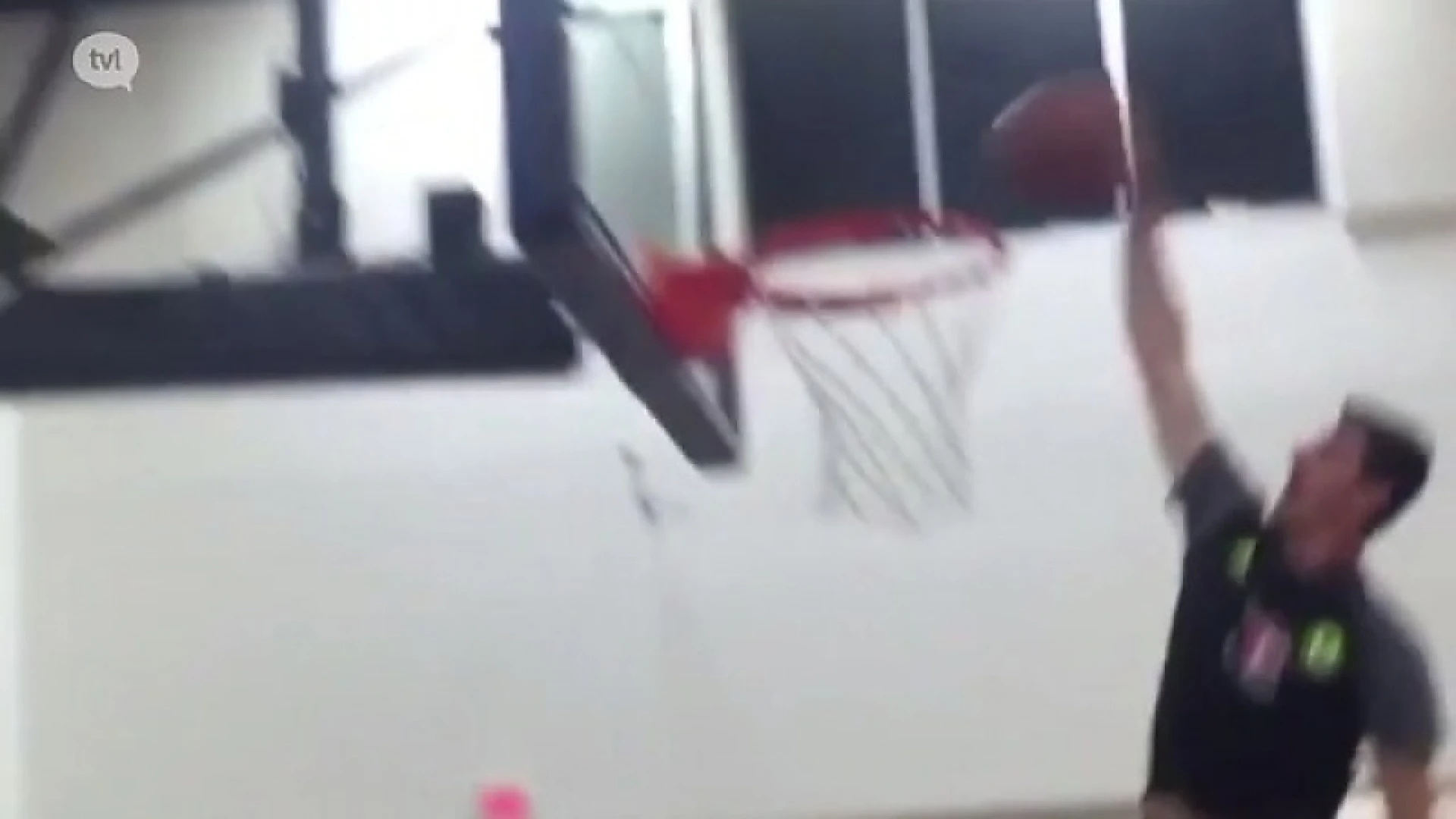 Thibaut Courtois heeft ook talent als basketballer