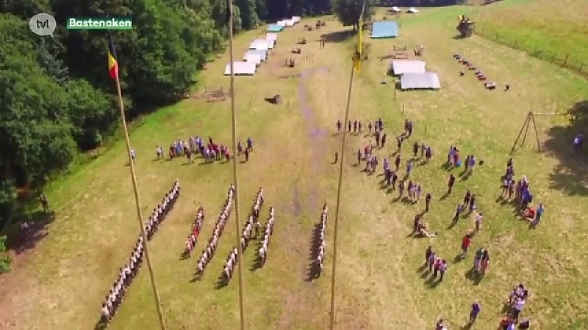 Hasseltse scouts maken indrukwekkende dronebeelden van kamp in Bastenaken