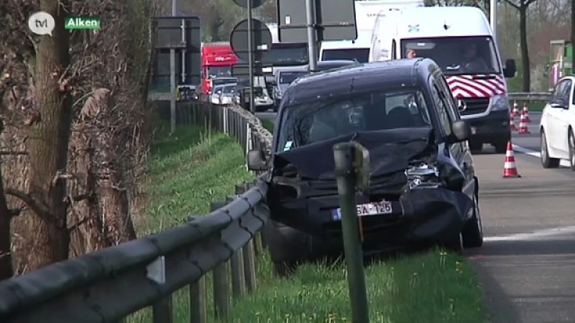Ongeval N80 zorgt voor verkeershinder tijdens de ochtend