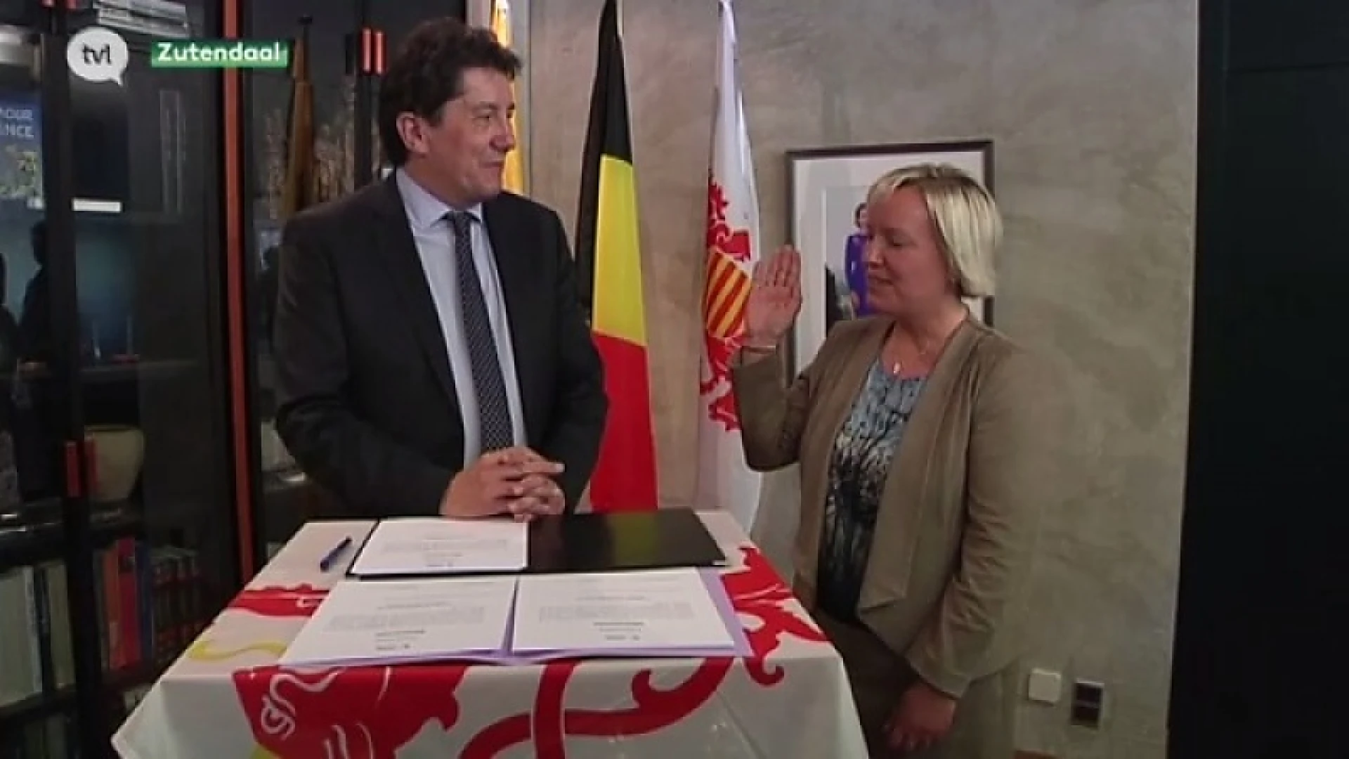 Ann Schrijvers legt eed af als nieuwe burgemeester van Zutendaal