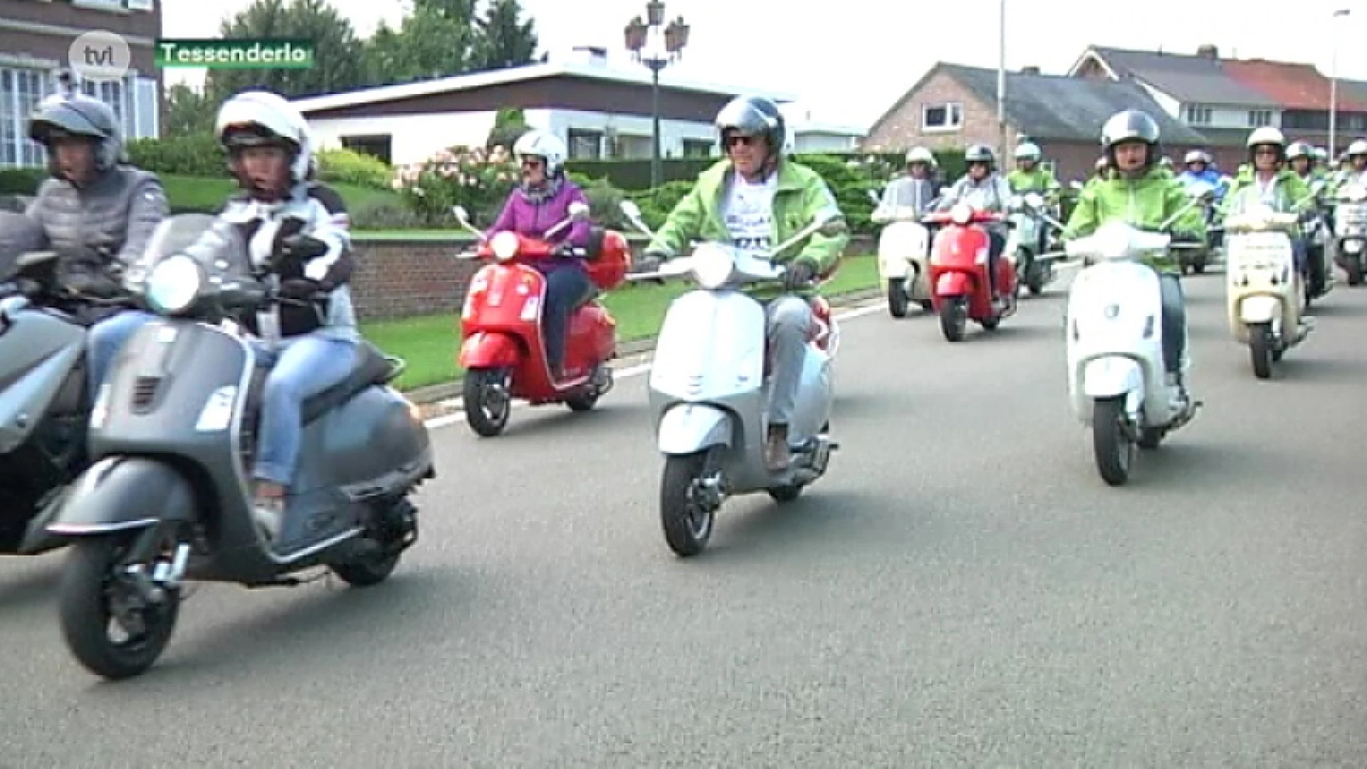 Een wereldrecord Vespa's in Tessenderlo