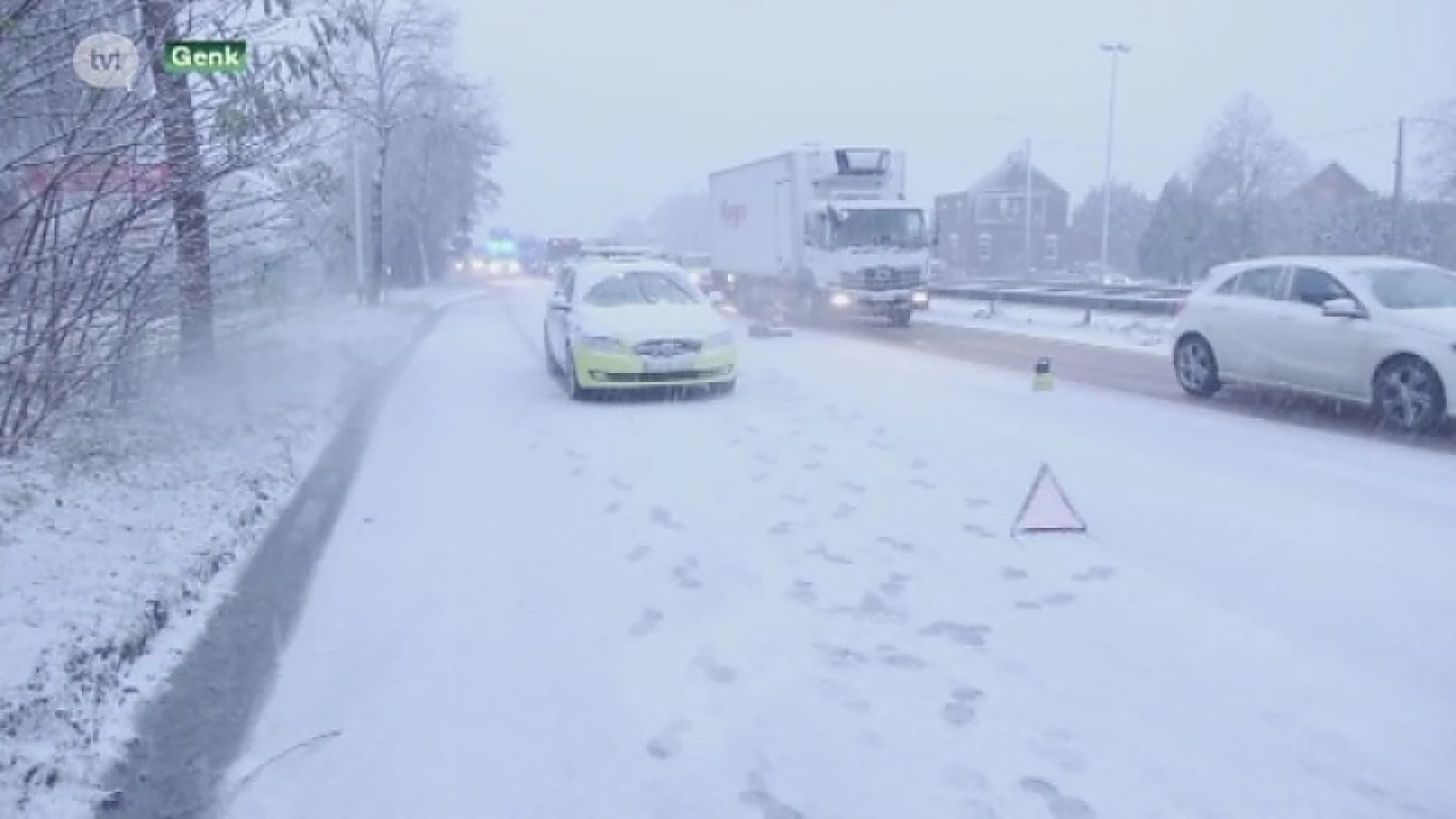 Eerste winterprik zorgt meteen voor veel verkeersellende