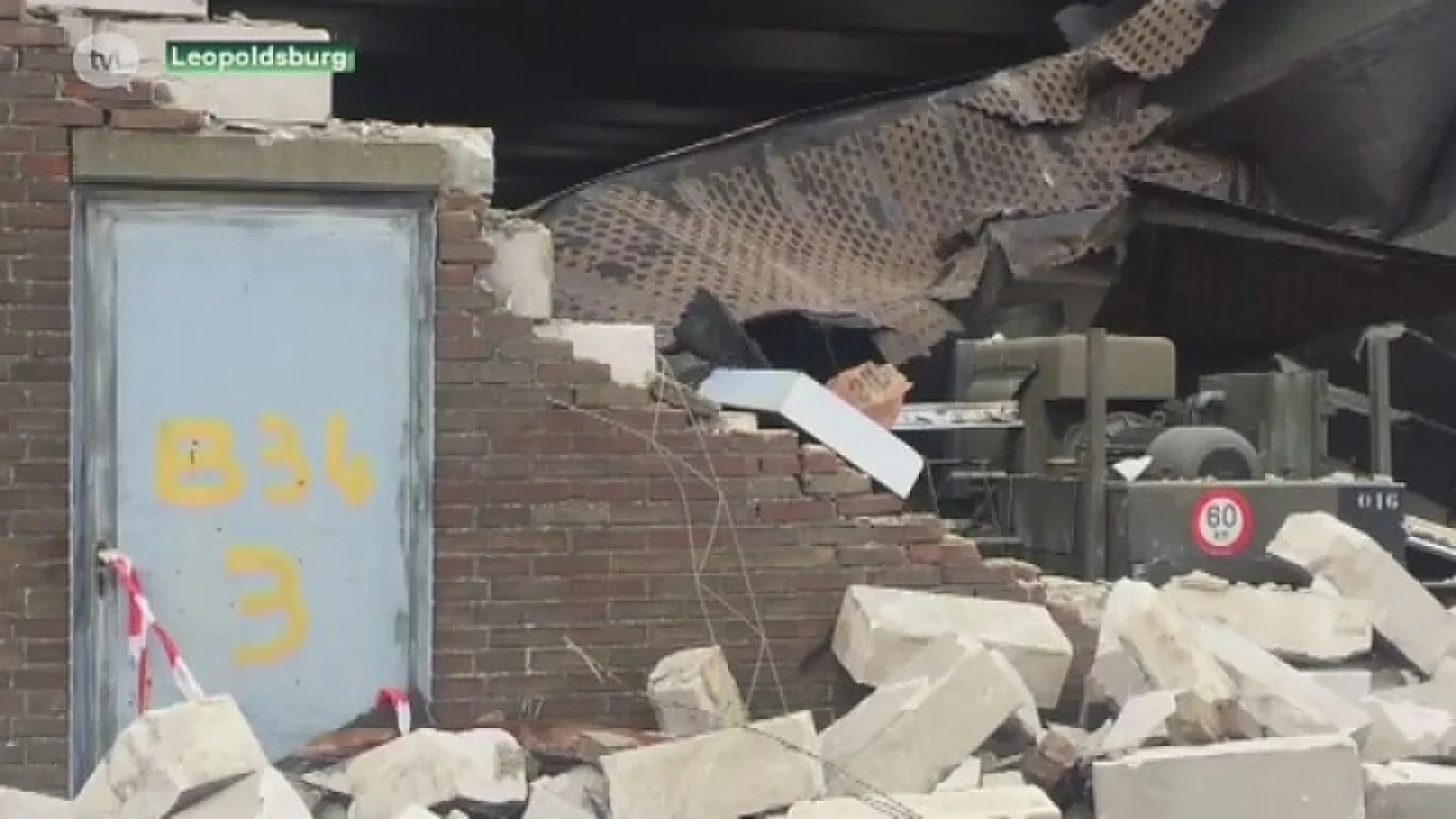 Deel van kazerne in Leopoldsburg ingestort