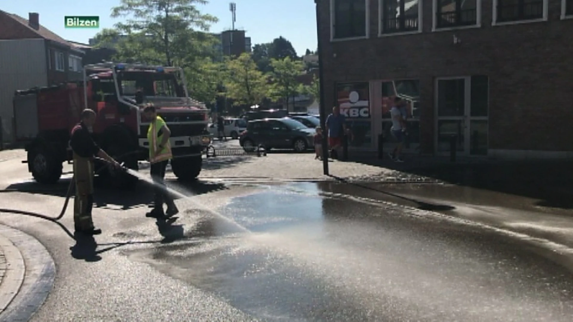 Zeven fietsers vallen door oliespoor in Bilzen