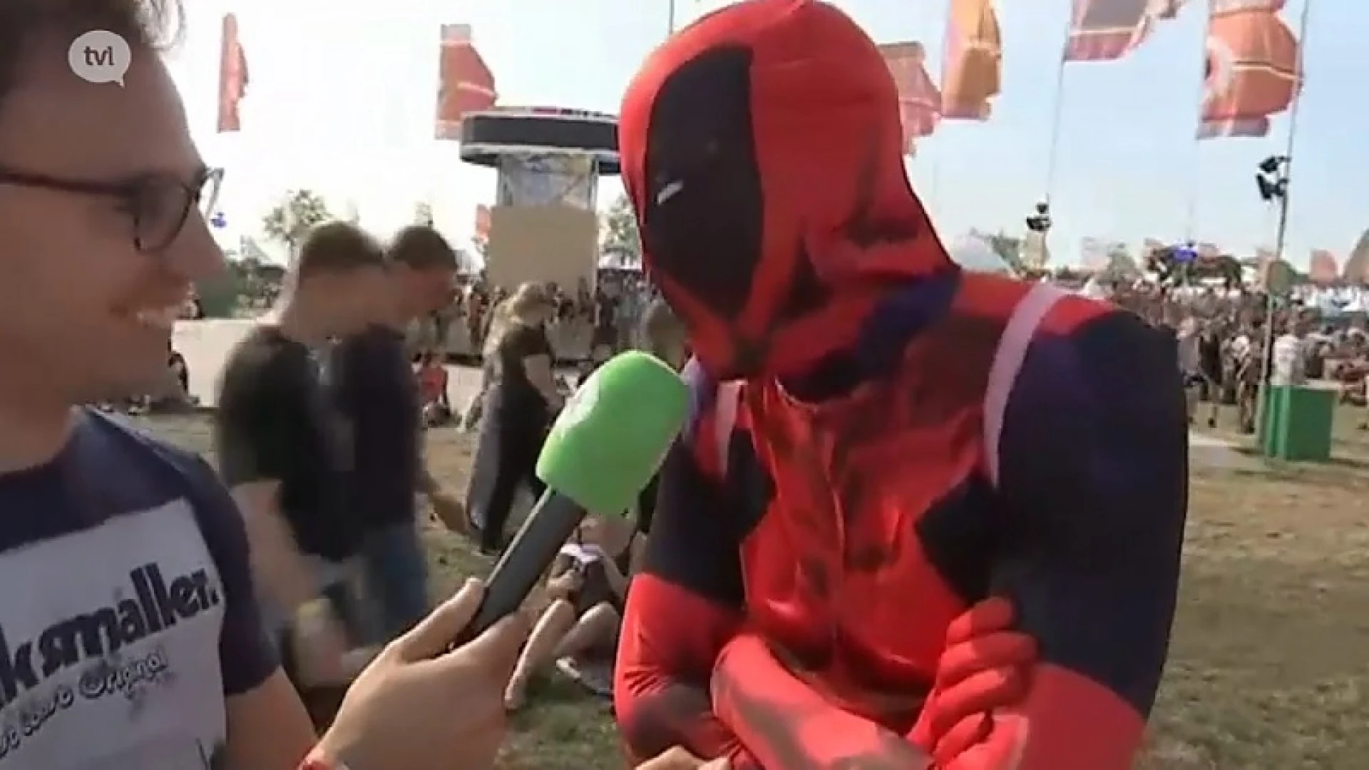 Superhelden gespot op Pukkelpop