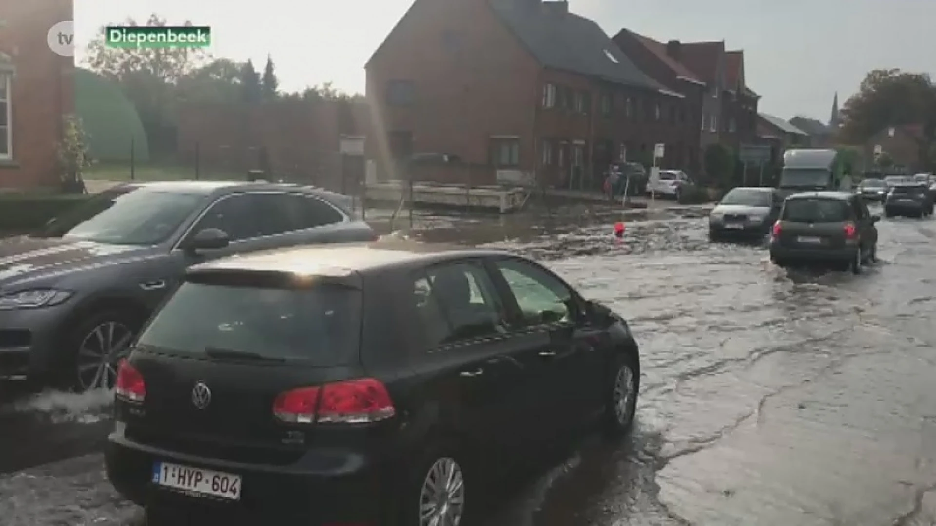Wolkbreuk treft Diepenbeek