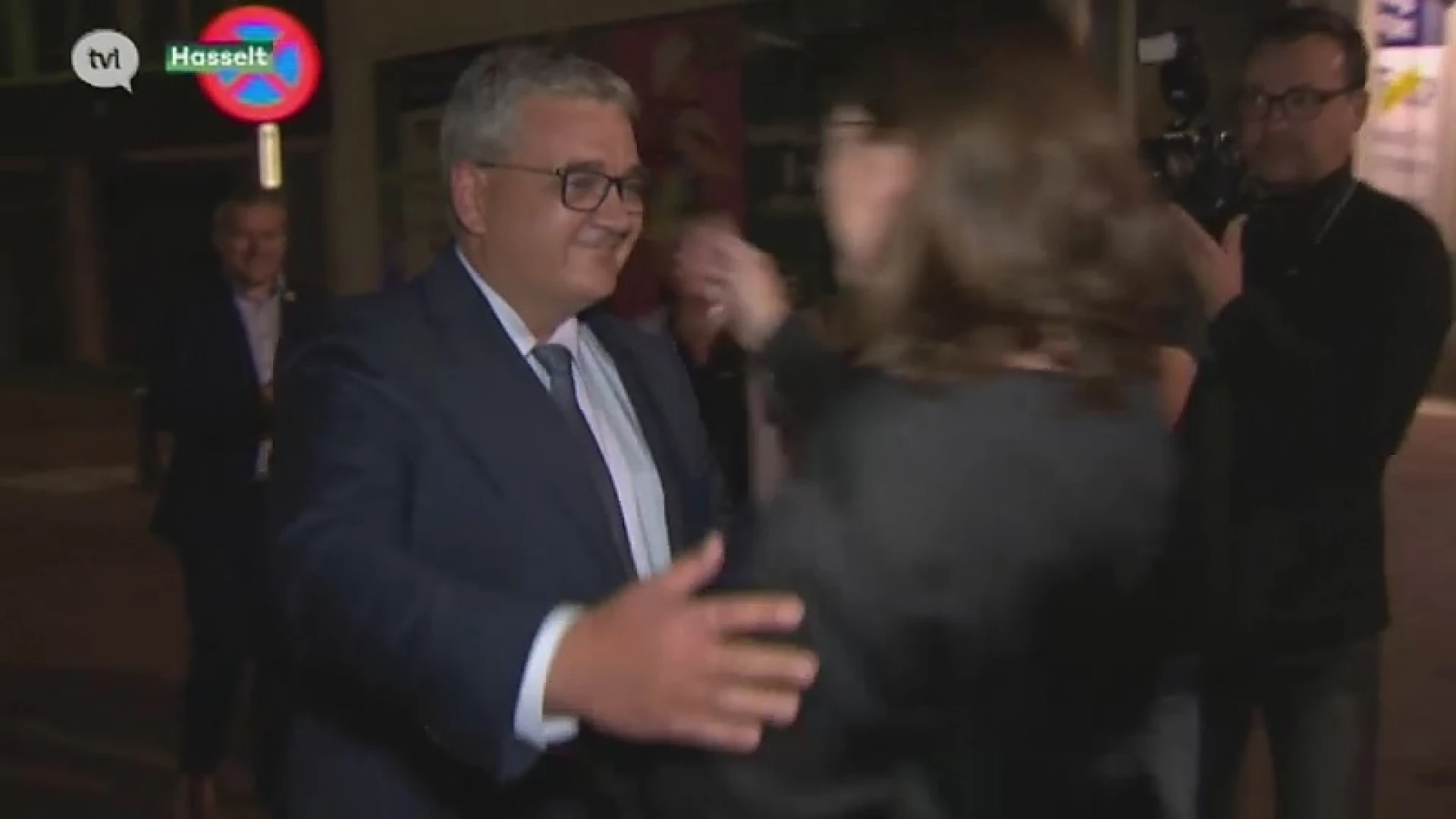 Vreugdetaferelen bij de winnaars van de verkiezingen
