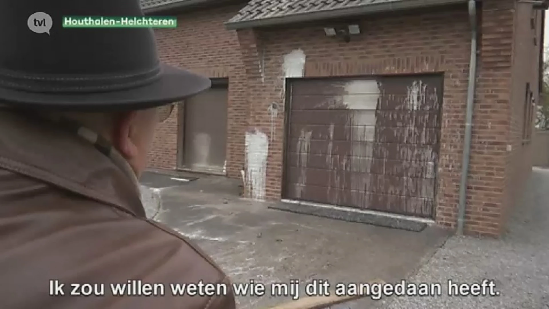 Huis met verf beklad in Houthalen-Helchteren