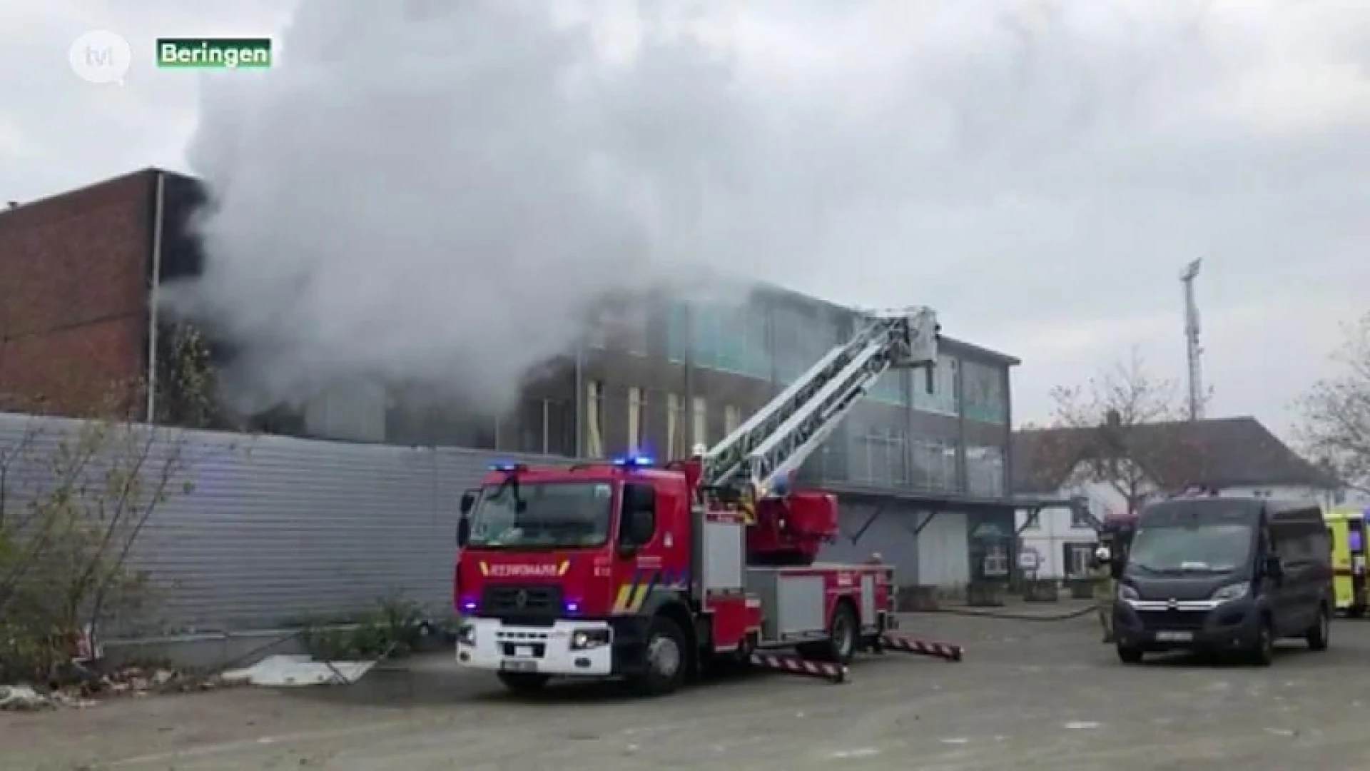 Brand in leegstaand appartement in Beringen