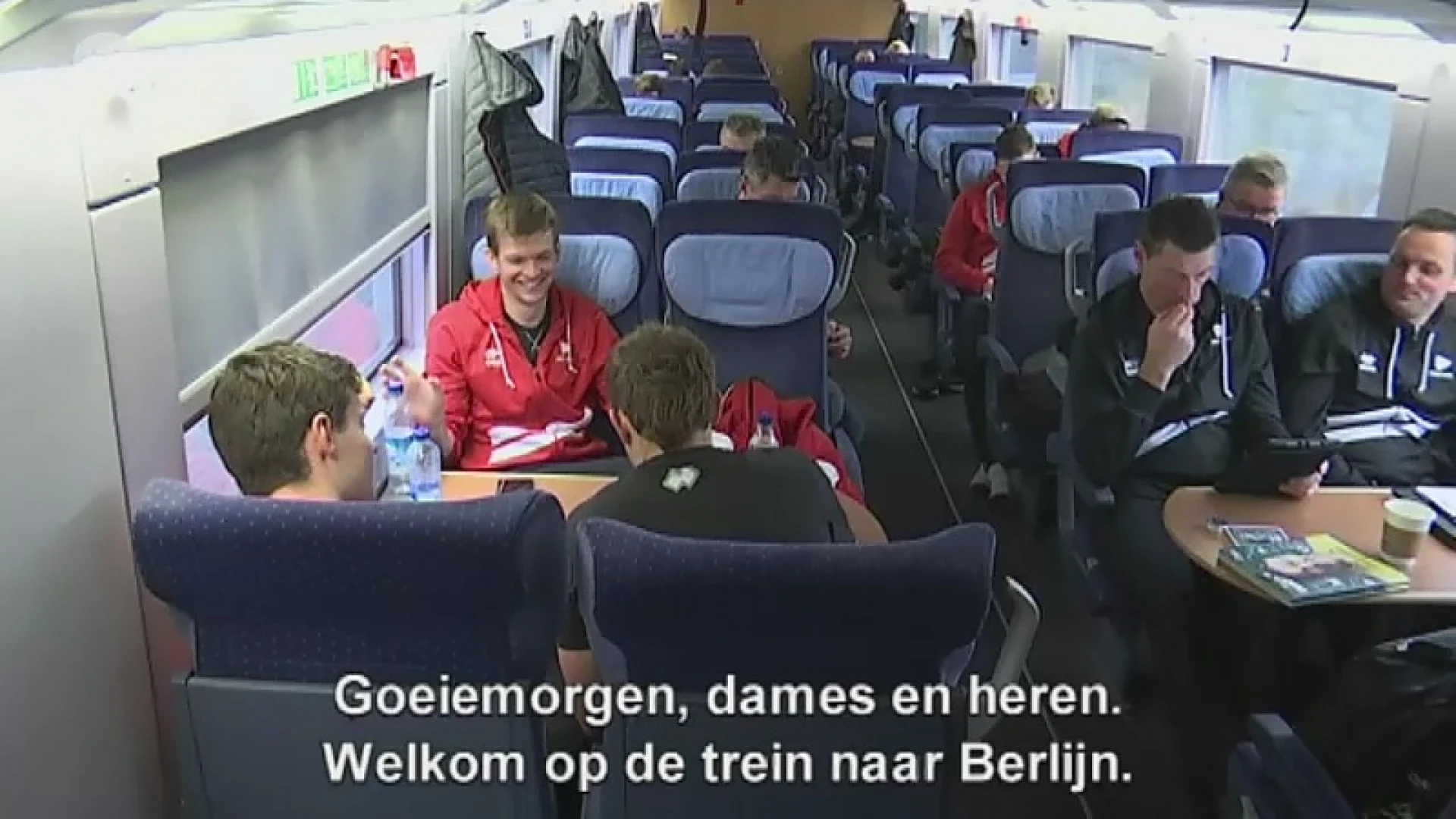 Greenyard Maaseik met de trein naar eerste Champions League wedstrijd in Berlijn