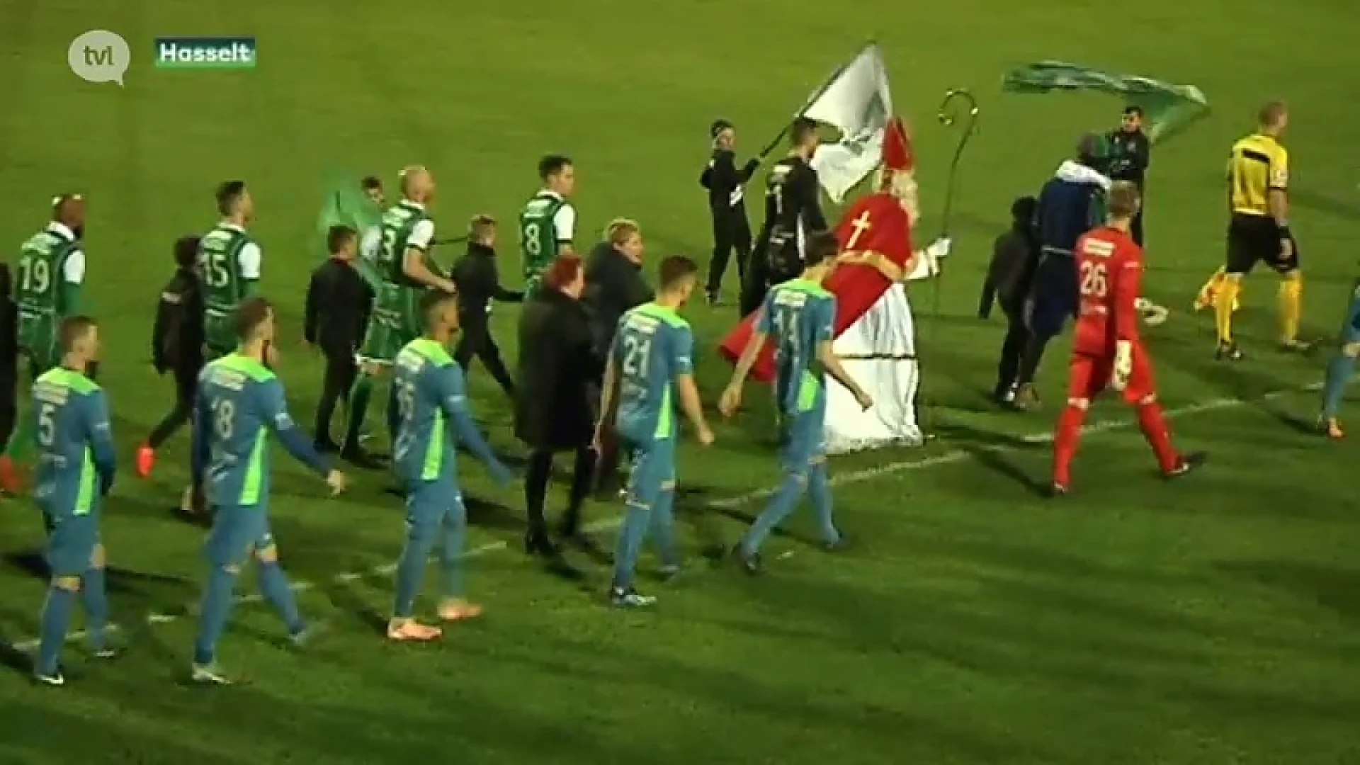 Puntendeling in Hasseltse derby