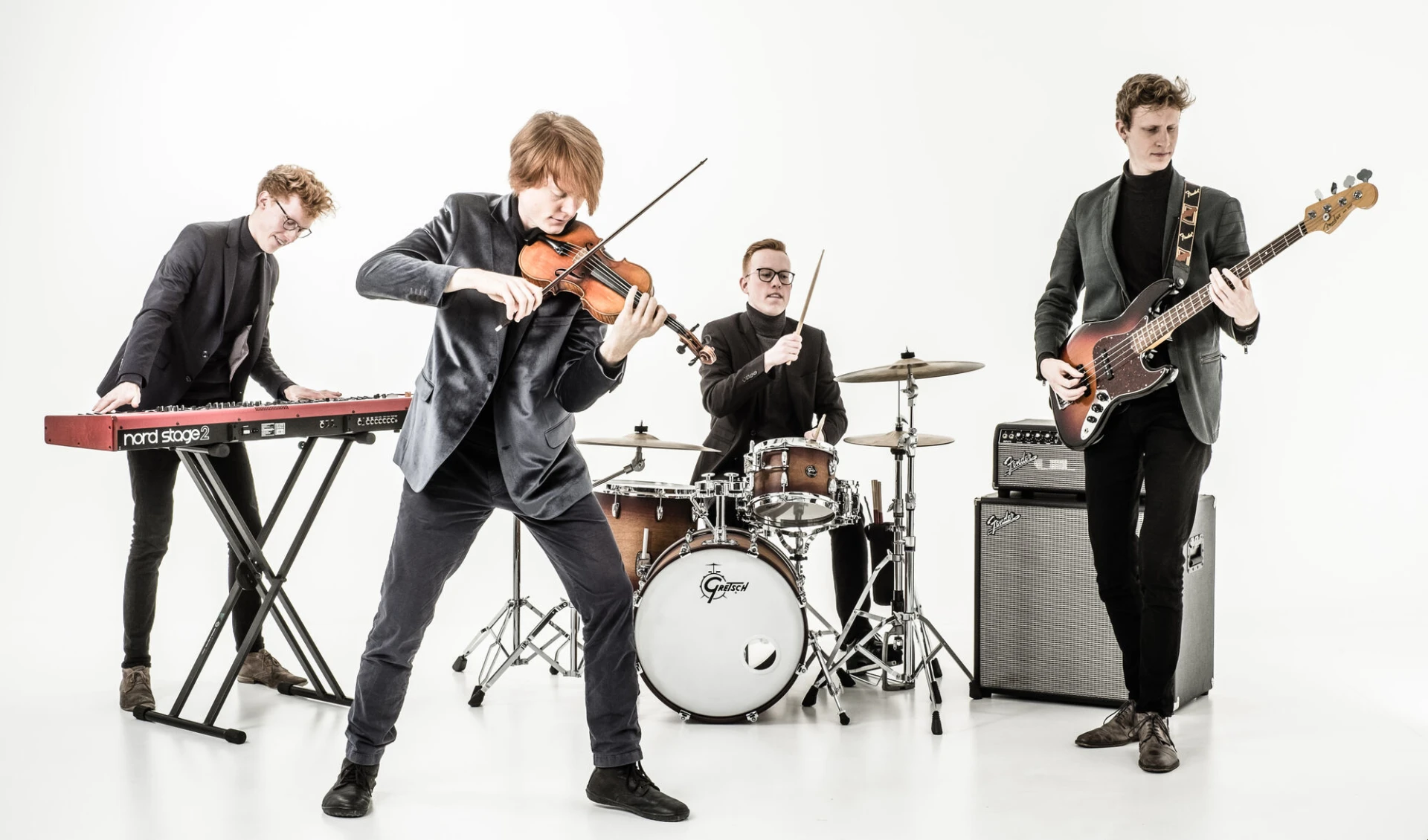Noord-Limburgse band Floris and the Flames treden op ter gelegenheid van Europe Day 2021 in Wenen