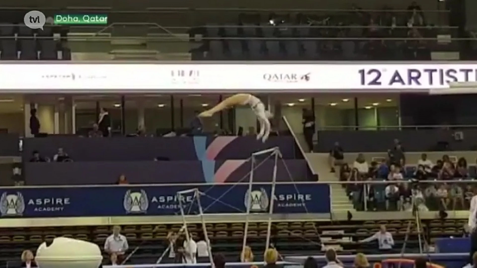 Nina Derwael pakt goud in Doha