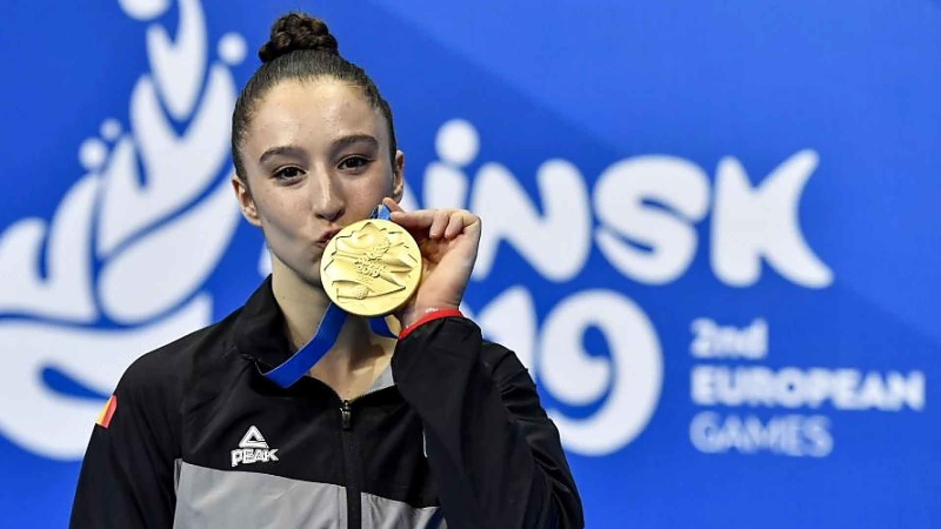 Nina Derwael pakt goud op de balk op de European Games