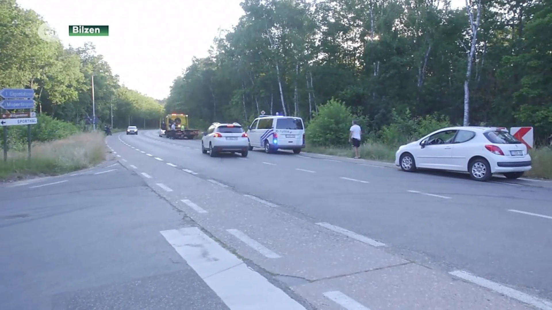 Mannen nog steeds voortvluchtig na crash tijdens politieachtervolging Bilzen