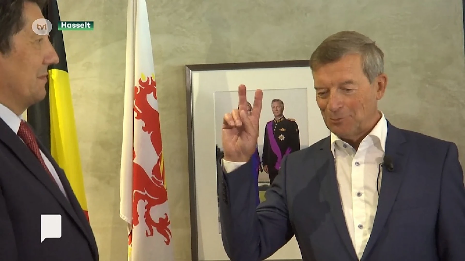 Johan Sauwens legt eed af als burgemeester van Bilzen