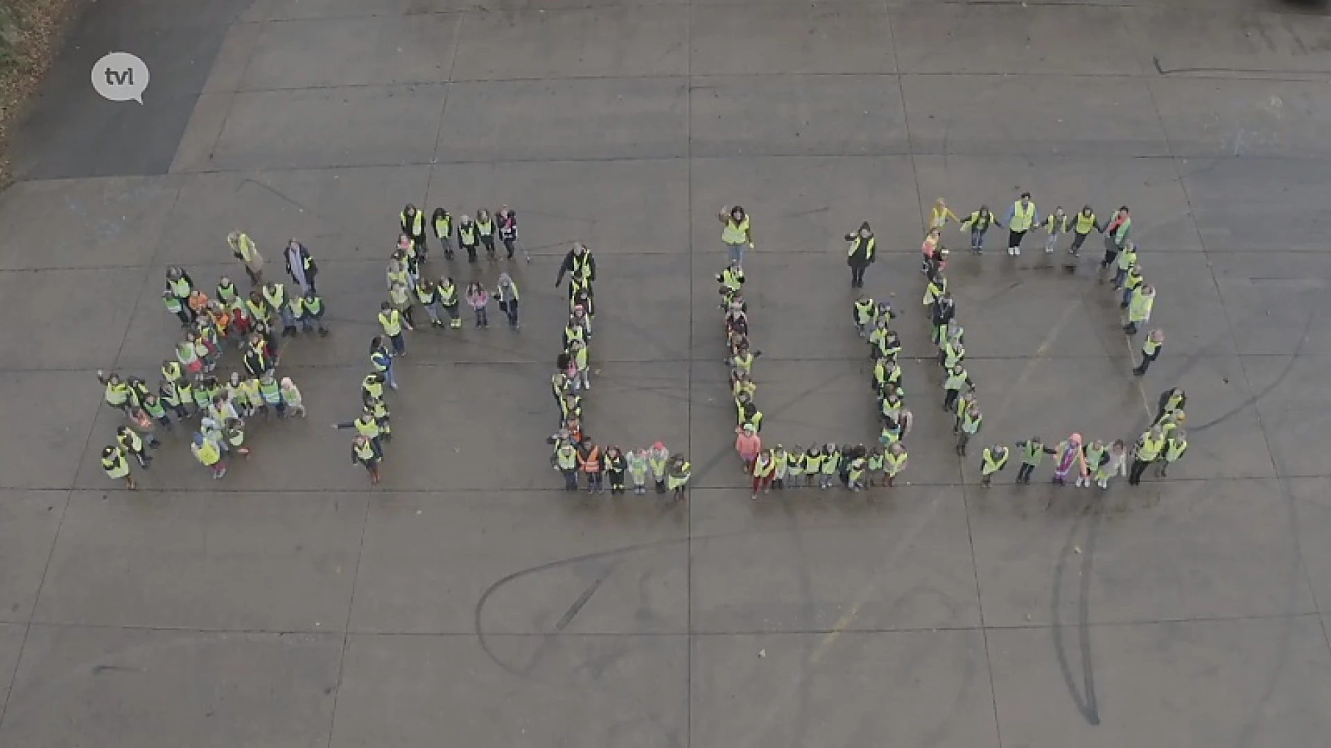 Truiense leerlingen stunten met kleurrijke dronefoto voor fluodag