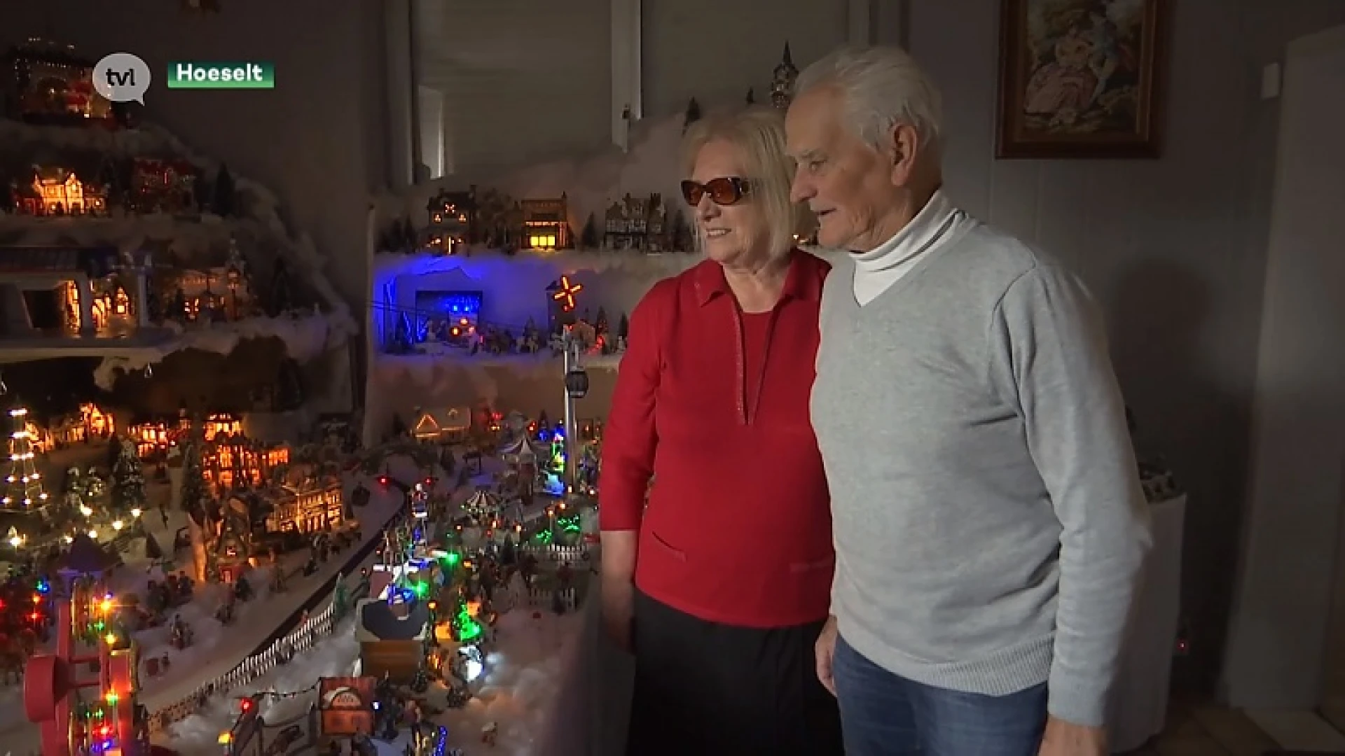 Kerstdorp vult hele woonkamer in Hoeselt