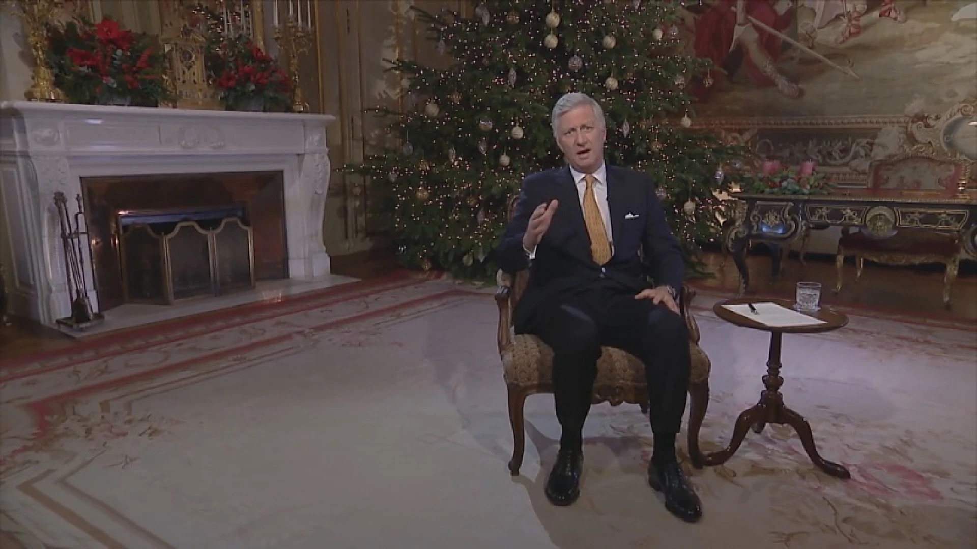 Koning Filip veroordeelt brandstichting in Bilzen tijdens kerstboodschap