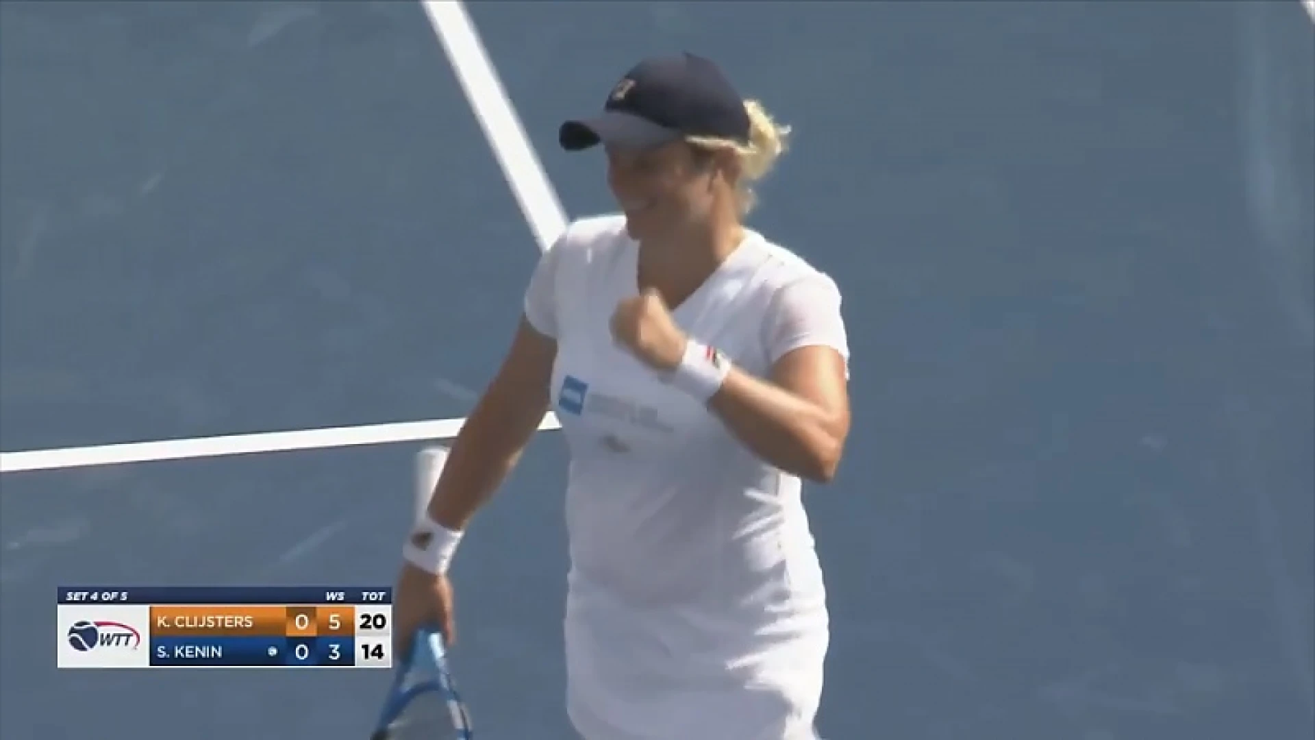 Kim Clijsters is helemaal terug met zege tegen winnares Australian Open