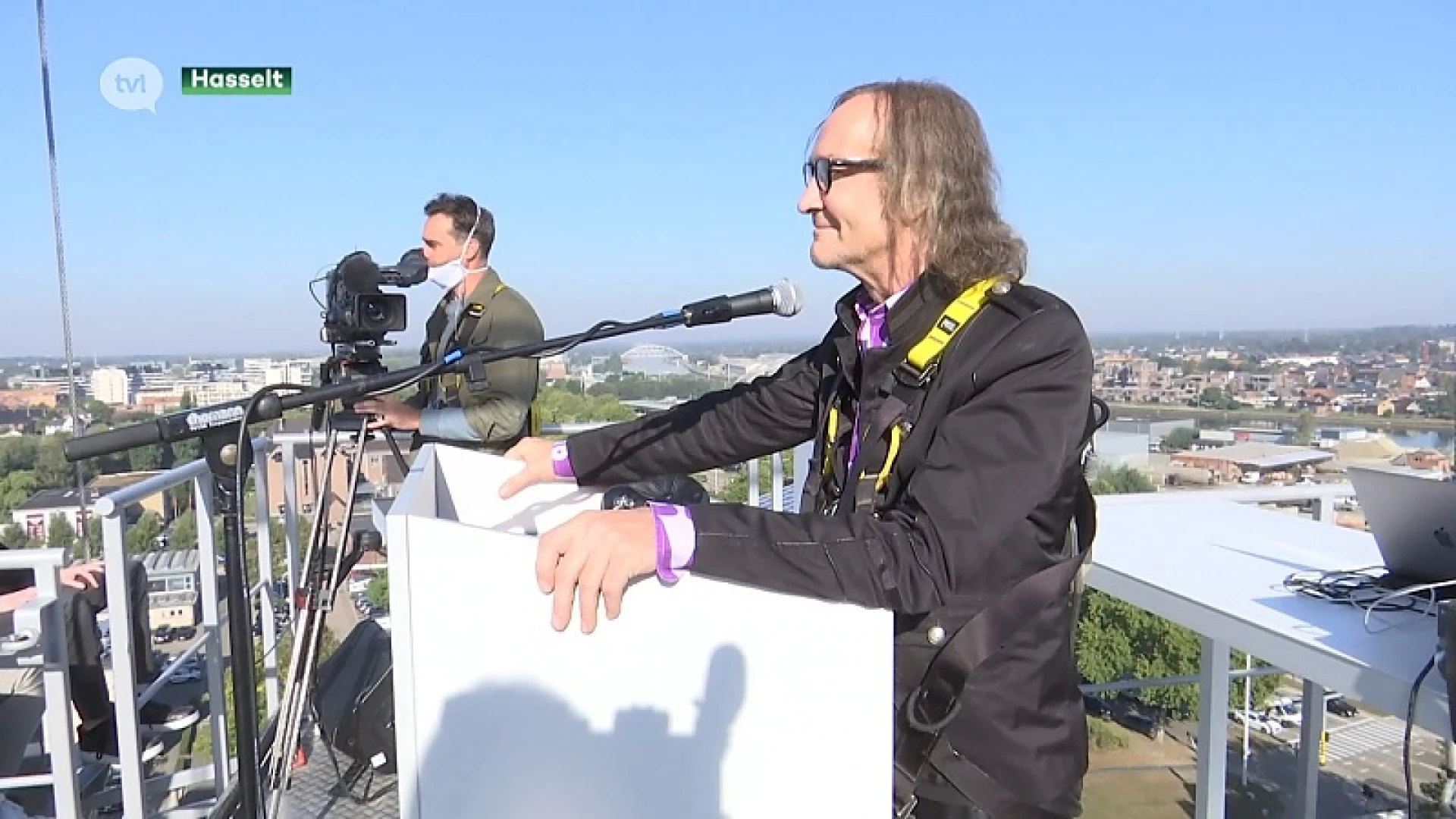PXL trapt het academiejaar af op 50 meter boven de grond