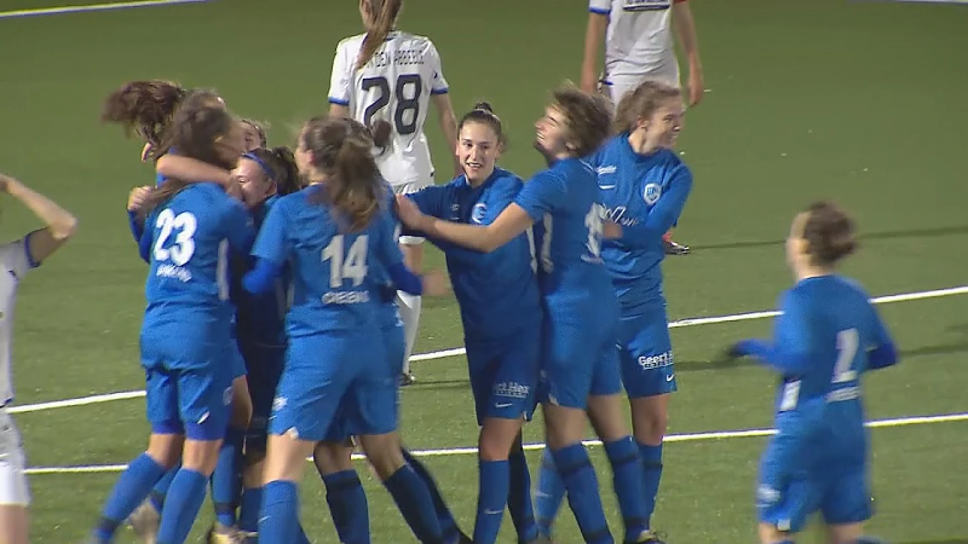 KRC Genk Ladies vlot voorbij Club Brugge