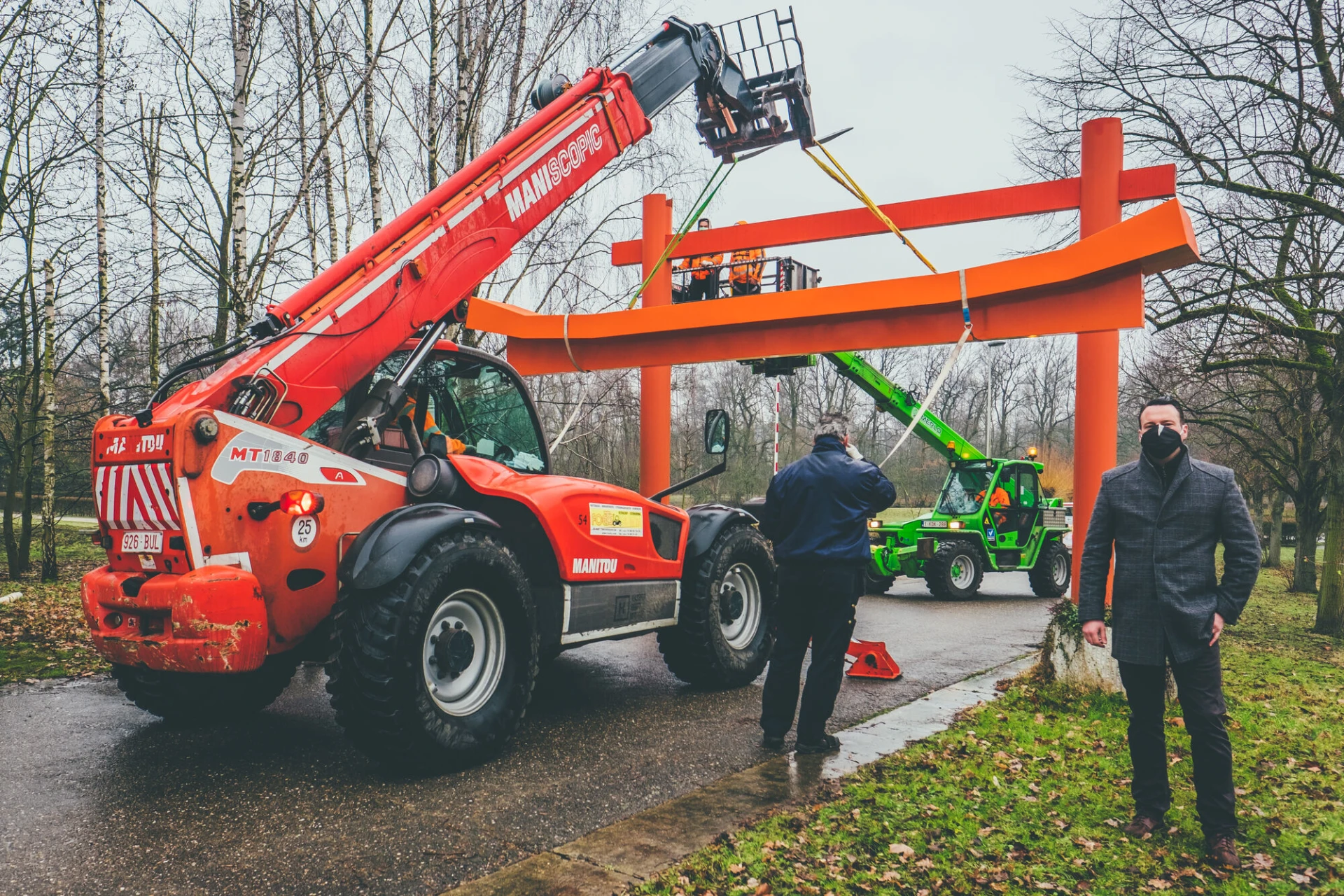 Stad Hasselt restaureert torii-poort van Japanse Tuin