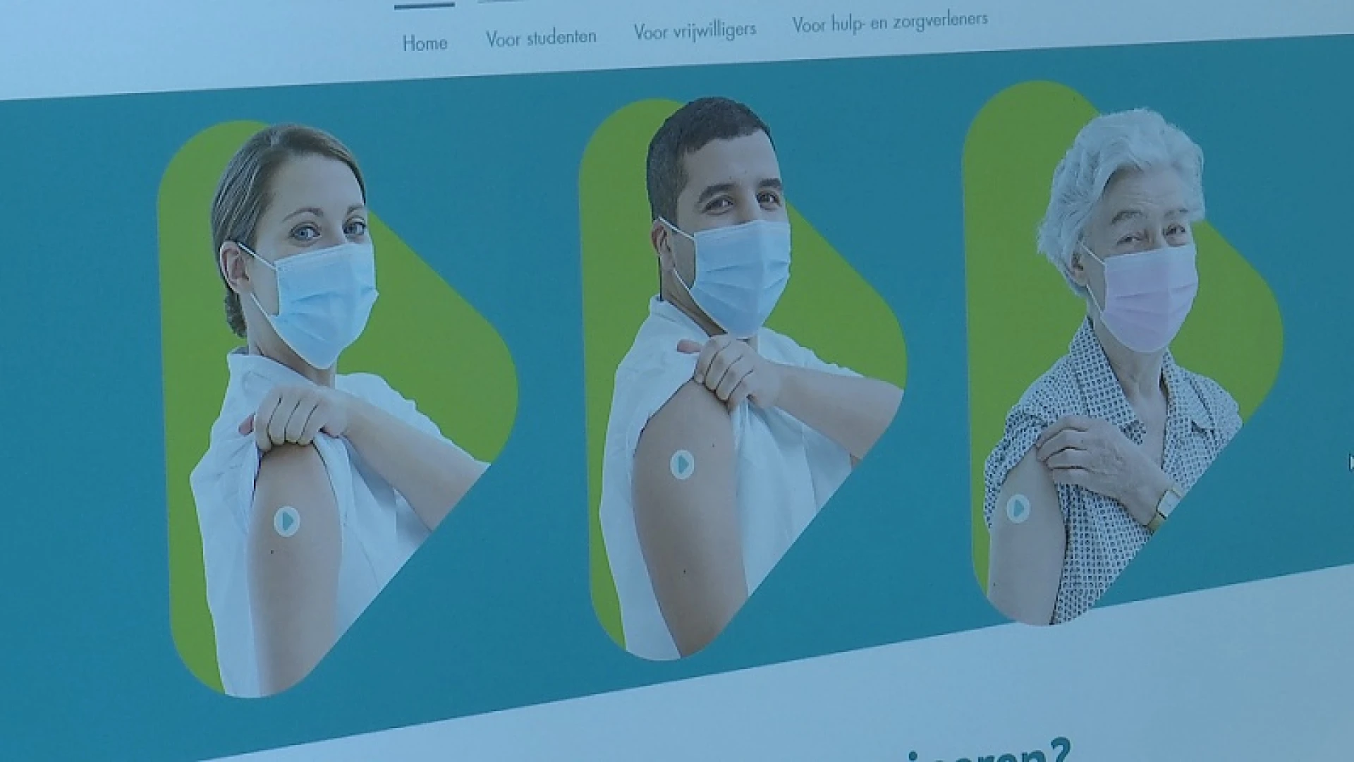 Website voor vrijwilligers in vaccinatiecentra