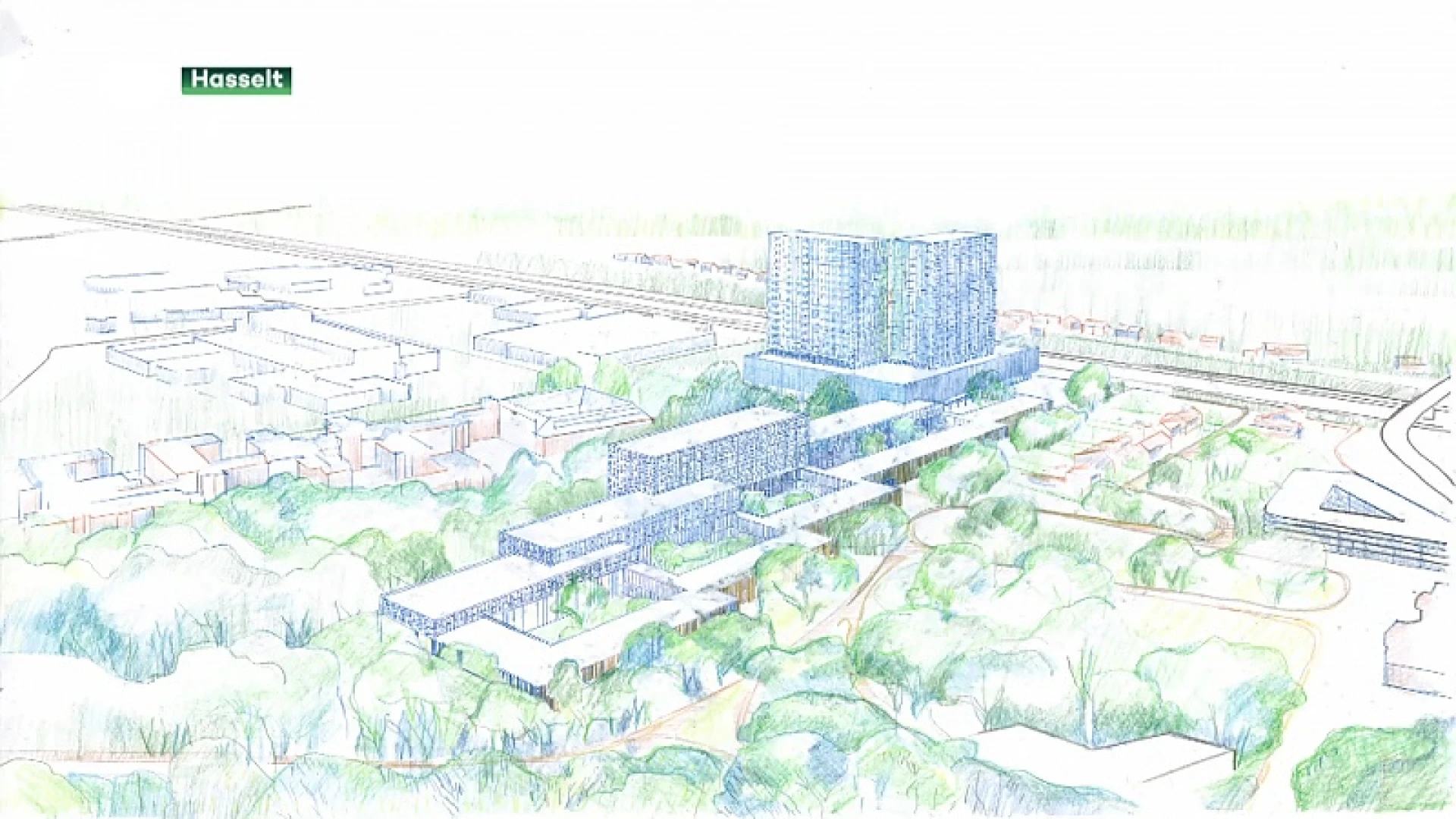 Jessa bouwt nieuw ziekenhuis van 550 miljoen euro midden in het groen