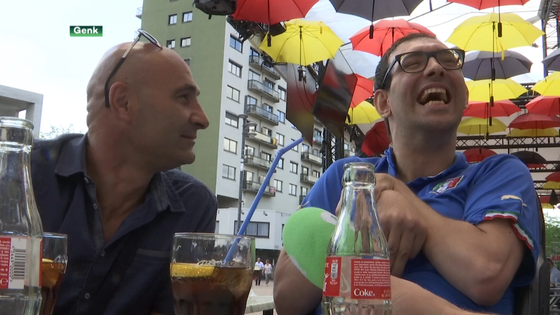 Italiaanse supporters Genk klaar voor EK-finale