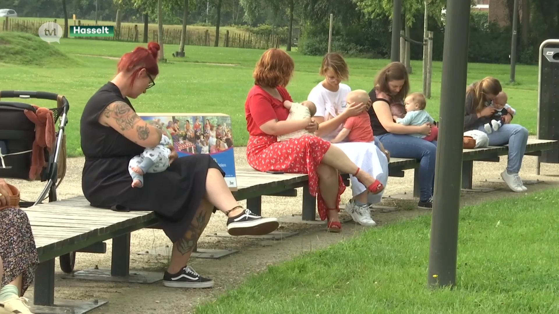 Borstvoeding is als eten in het Hasseltse stadspark