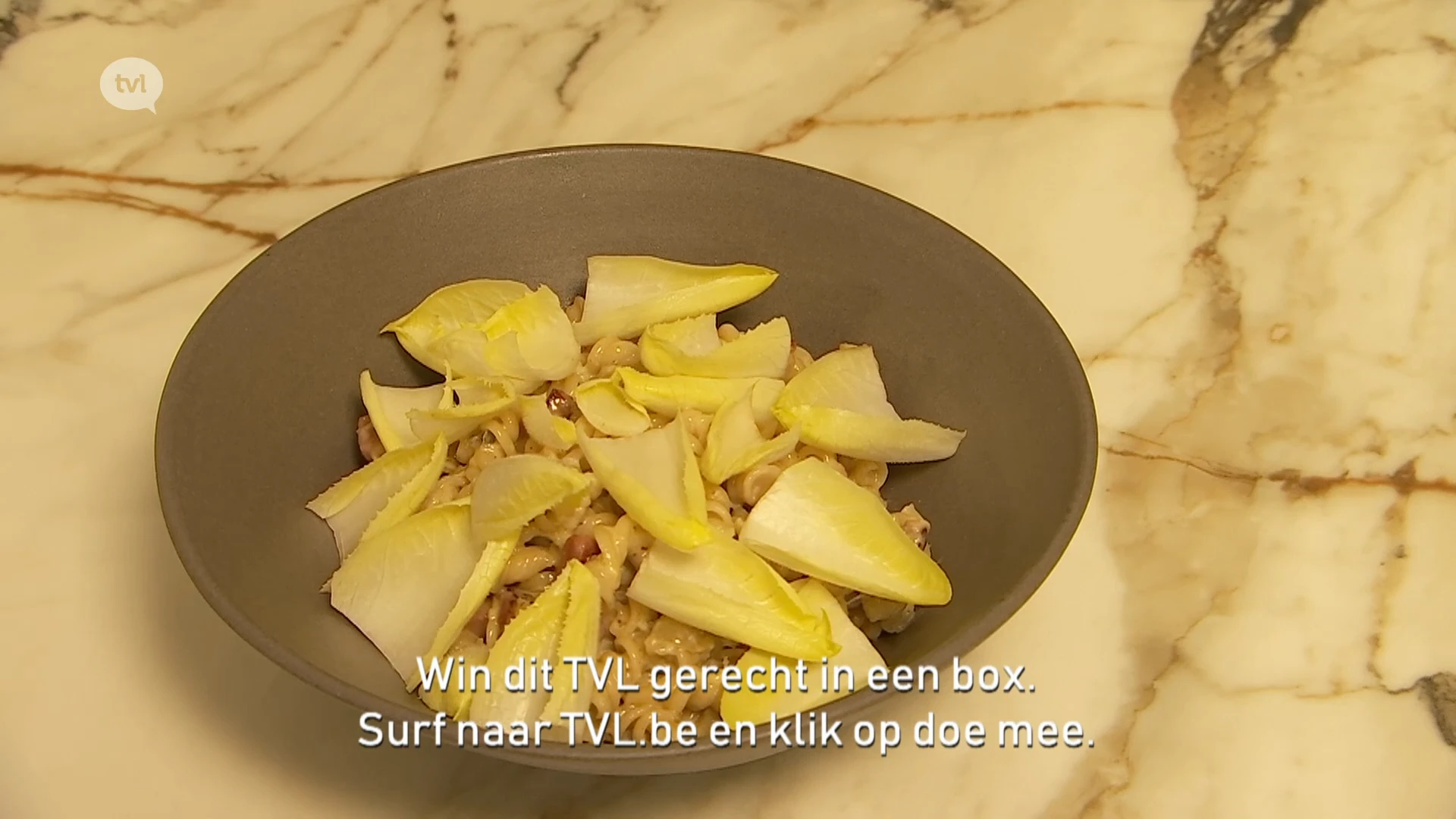 Pasta ‘Beij Bokke’- gezouten varkenspek - Achelse Blauwe - witlof - aardpeer