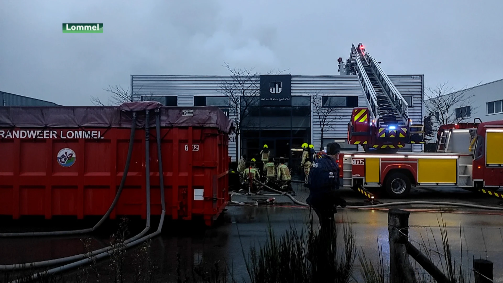 Zware brand bij interieurbedrijf in Lommel