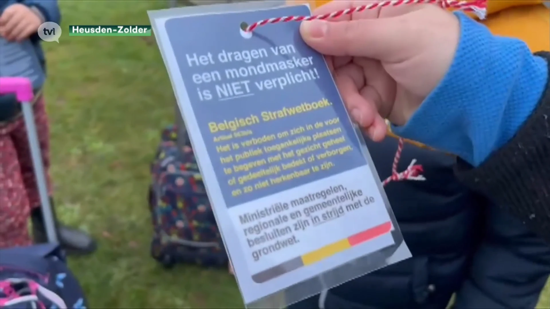 Ouders protesteren tegen mondmasker voor kinderen