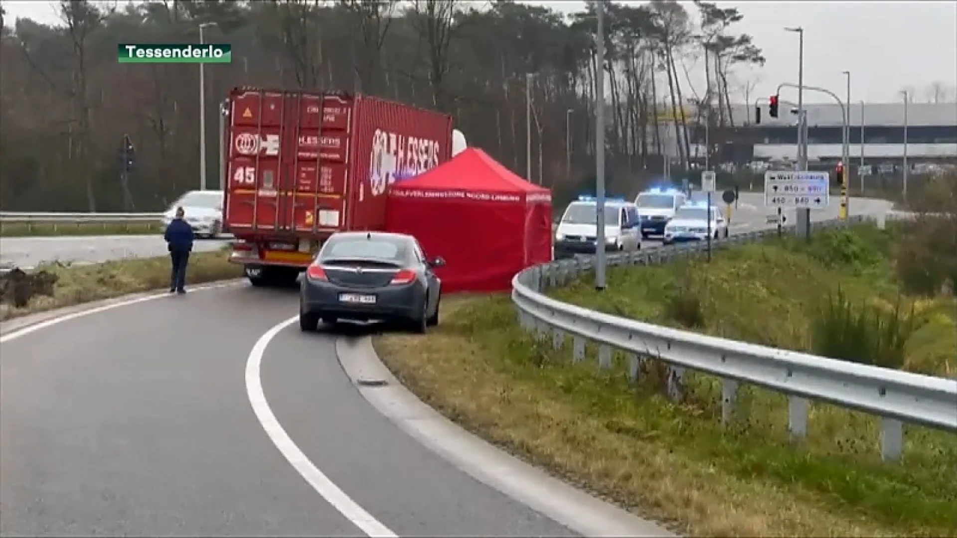 Dodelijk verkeersongeval op Kanaalweg in Tessenderlo