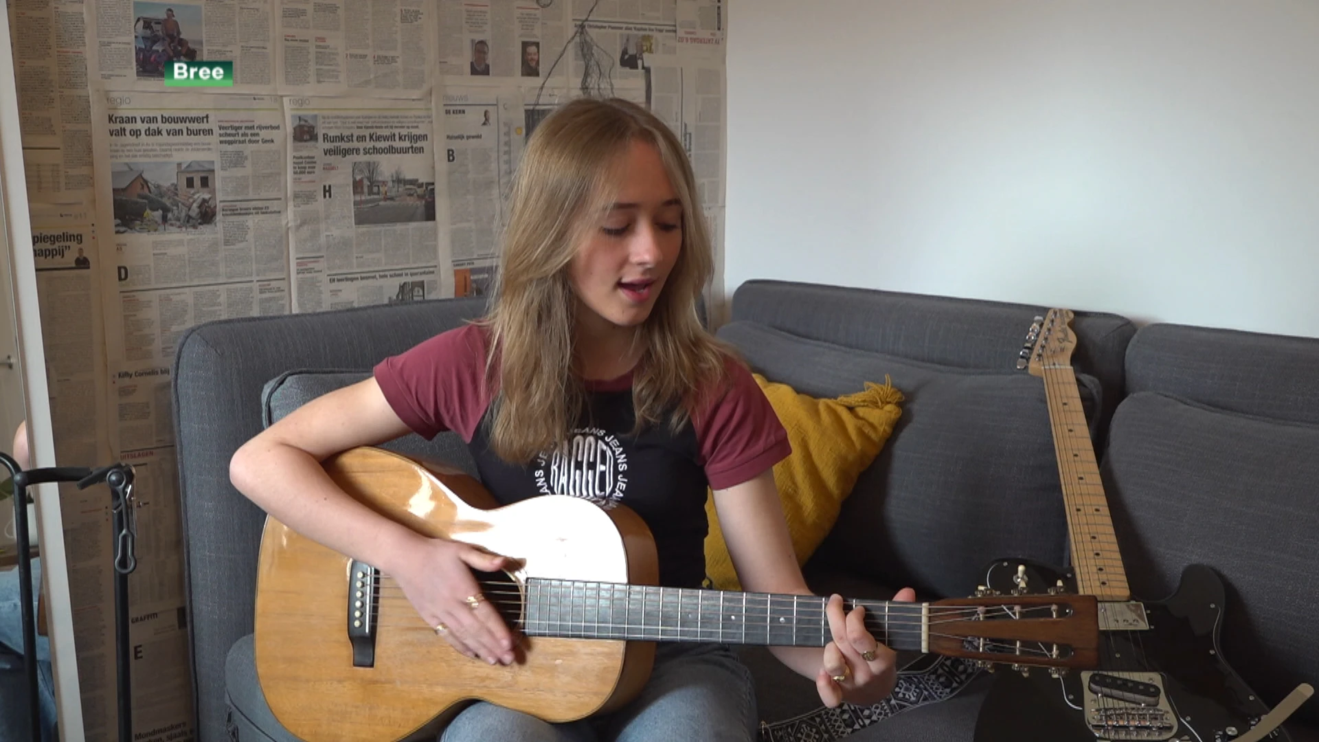 16-jarige Ise zet haar eerste stappen als singer-songwriter samen met Triggerfinger-drummer Mario Goossens