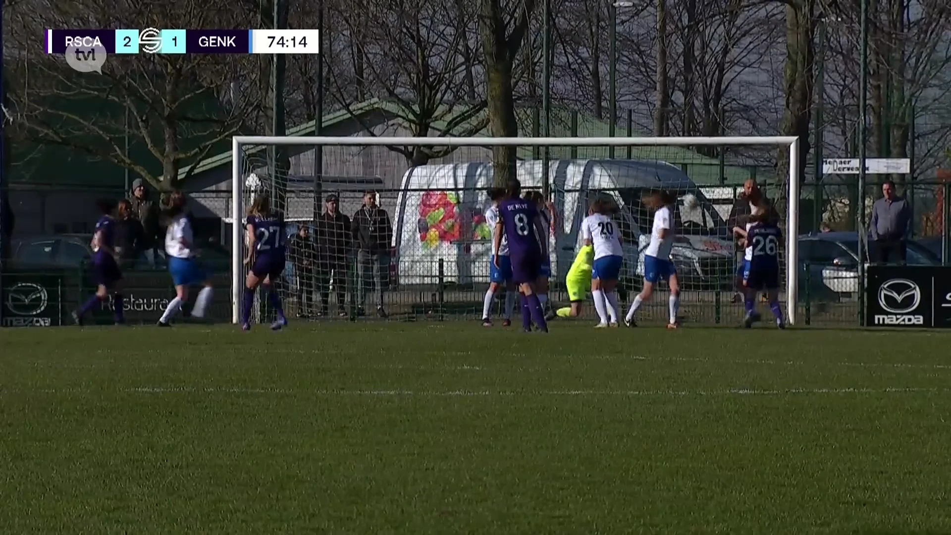 KRC Genk Ladies beginnen PO1 met nipt verlies bij Anderlecht