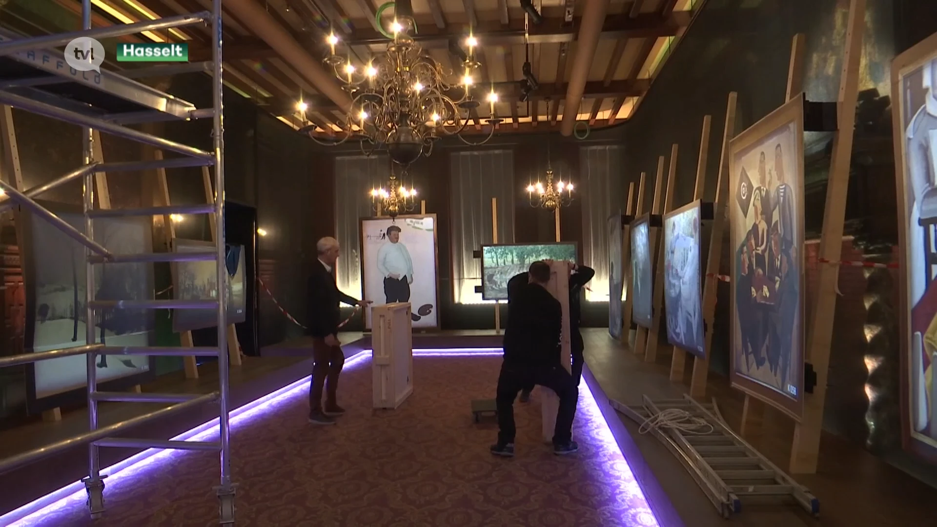 Peperdure kunstwerken voor het Kunstuur arriveren in oud stadhuis Hasselt
