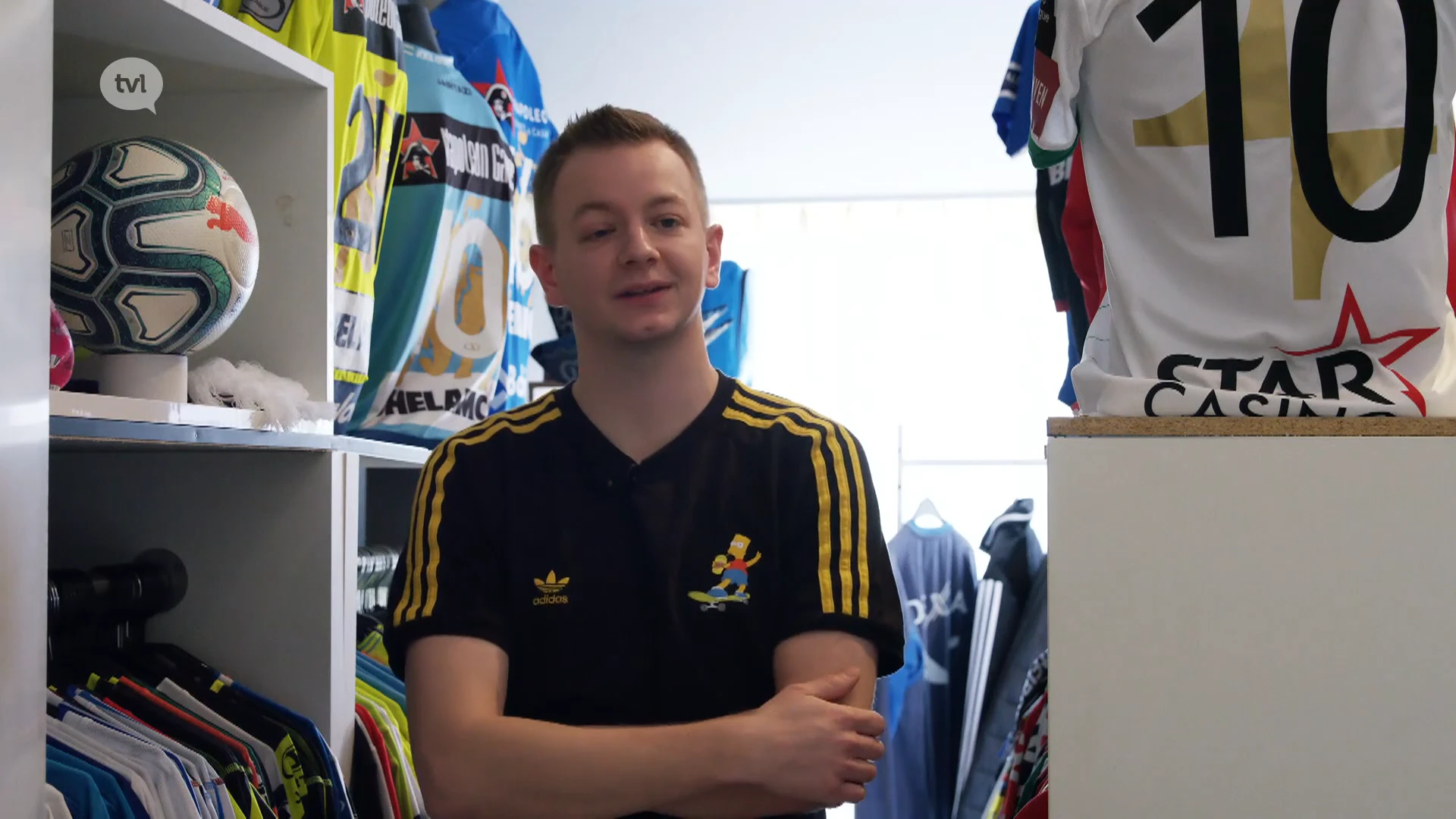 Yannick Kenis fan van voetbaltruitjes