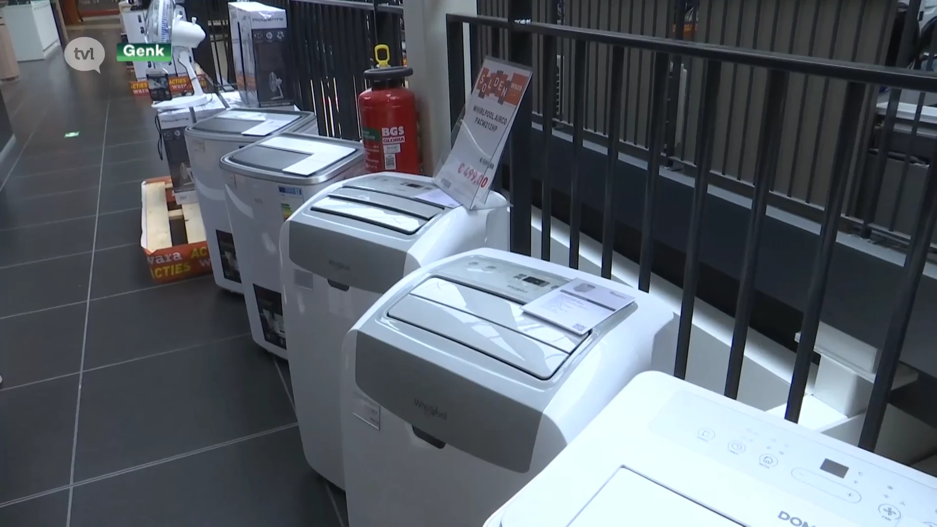 Mobiele airco's vliegen de deur uit
