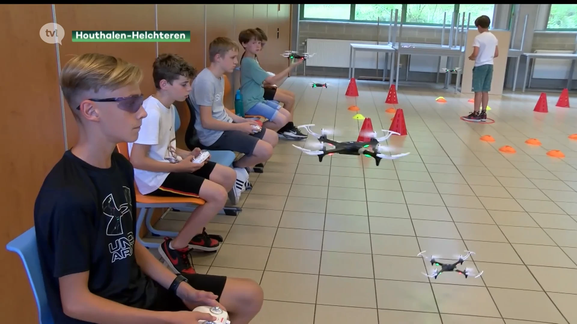 In Houthalen vliegen ze met drones tijdens jeugdkamp
