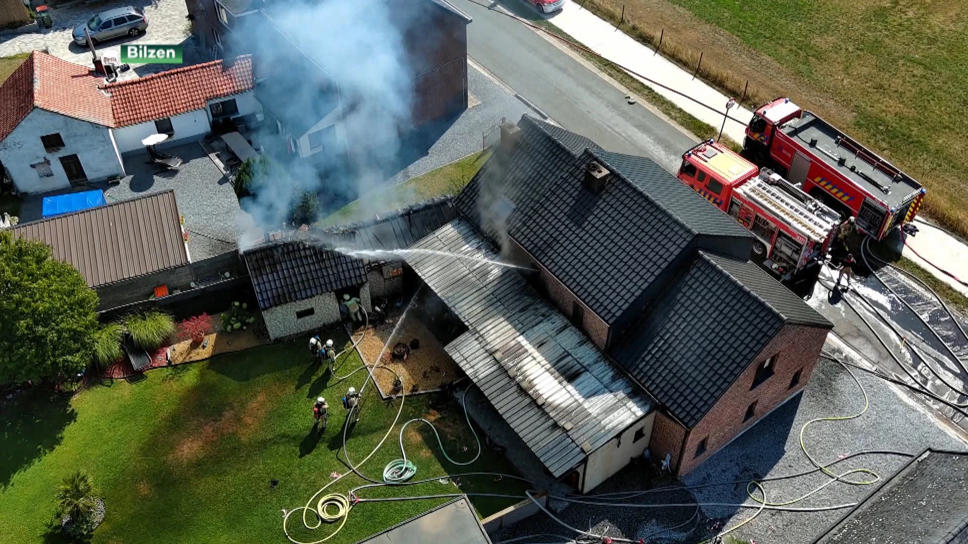 Zware woningbrand in Bilzen